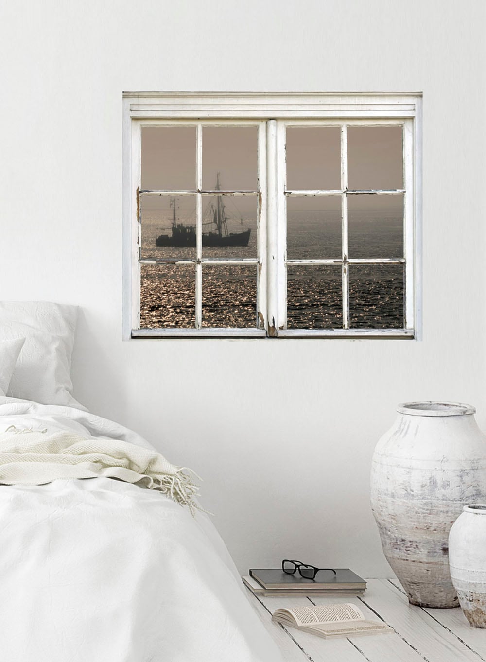 queence Wandsticker »Schiff«, Wandsticker, Wandbild, selbstklebend, Schiff, Boot