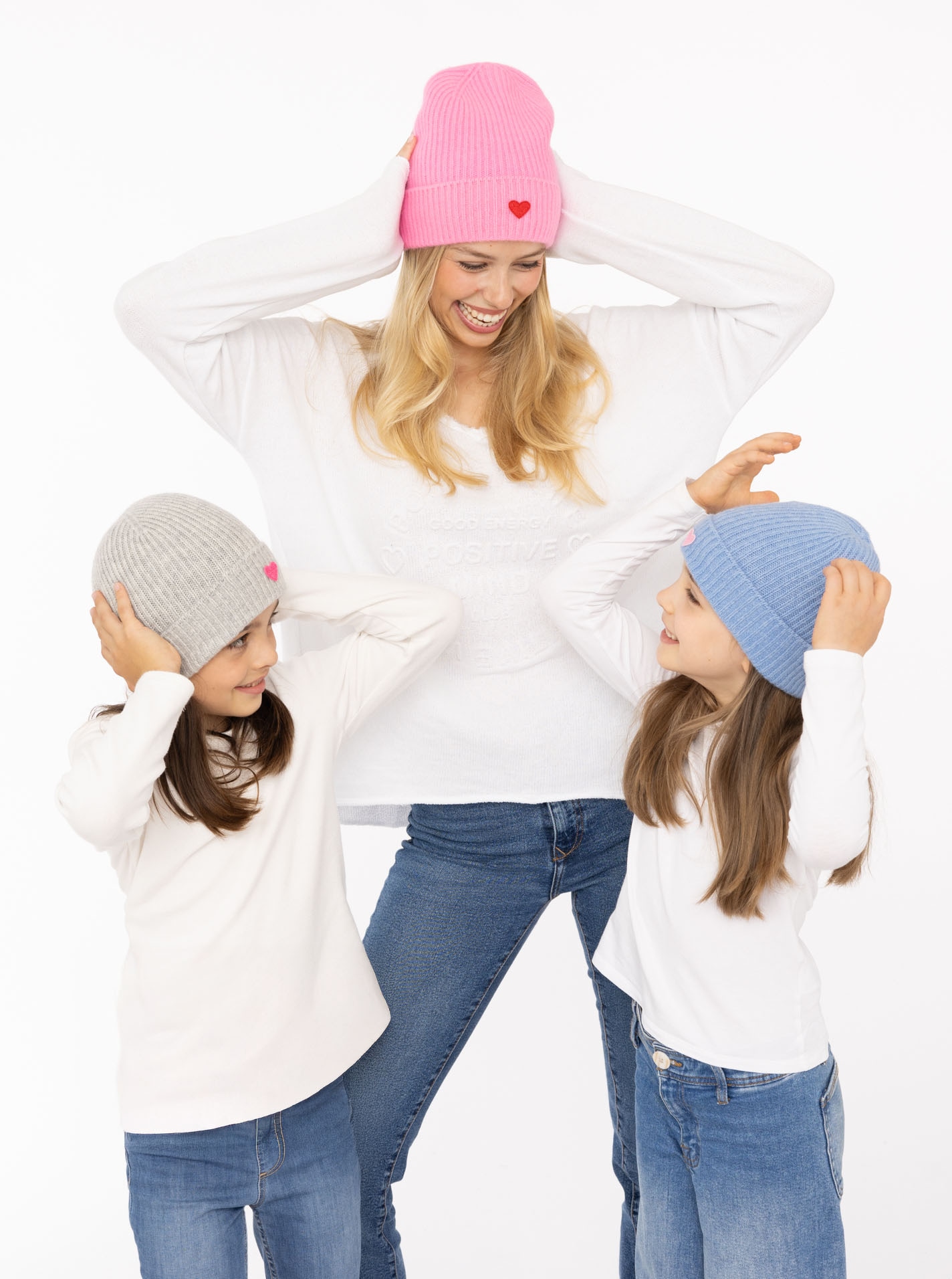 Zwillingsherz Beanie »"Heart-Patch"«, Kids-Kaschmir Mütze mit Herzpatch