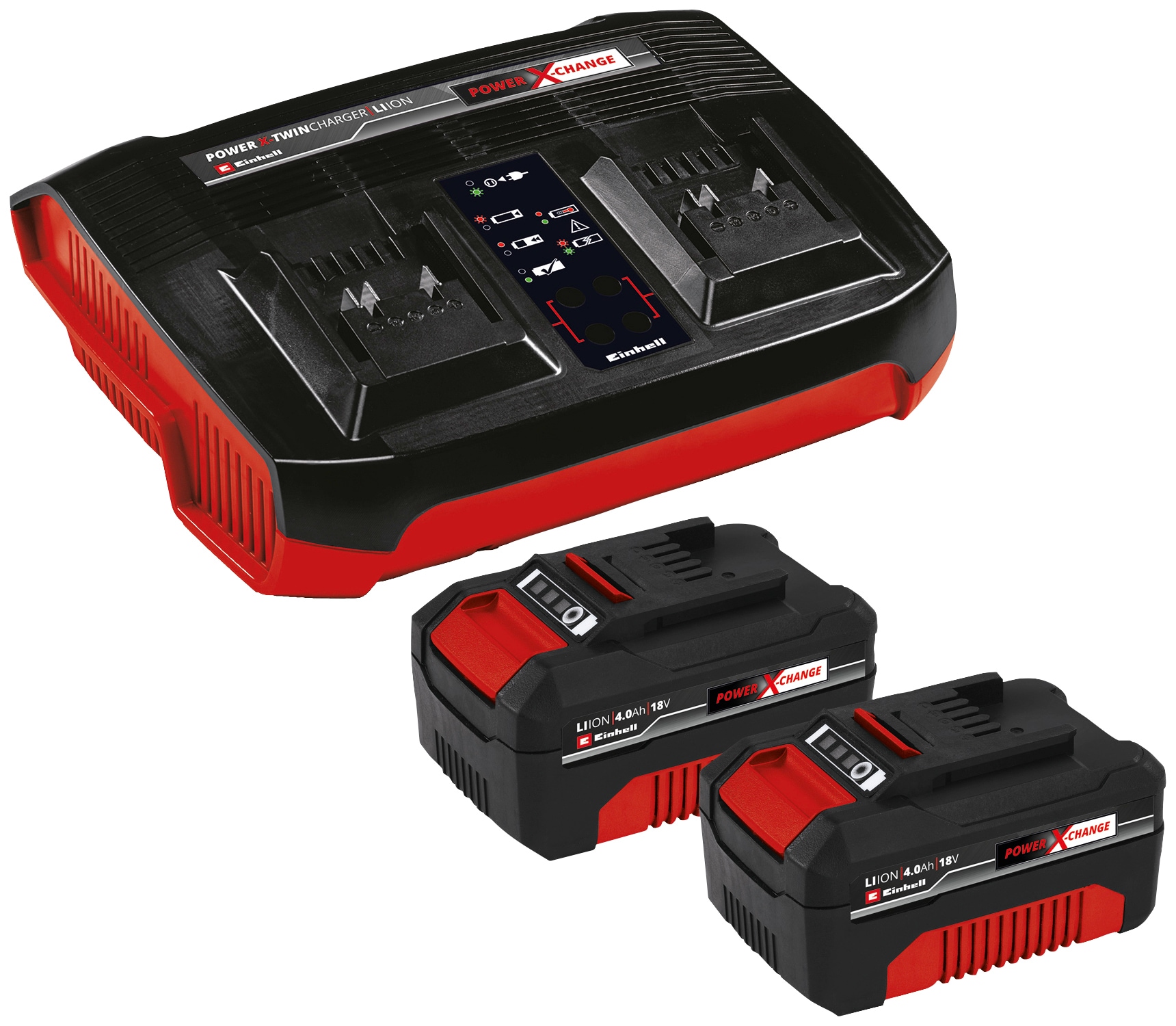 Einhell Akku "PXC-Starter-Kit 2x 4,0Ah & Twincharger Kit", 18,0 V