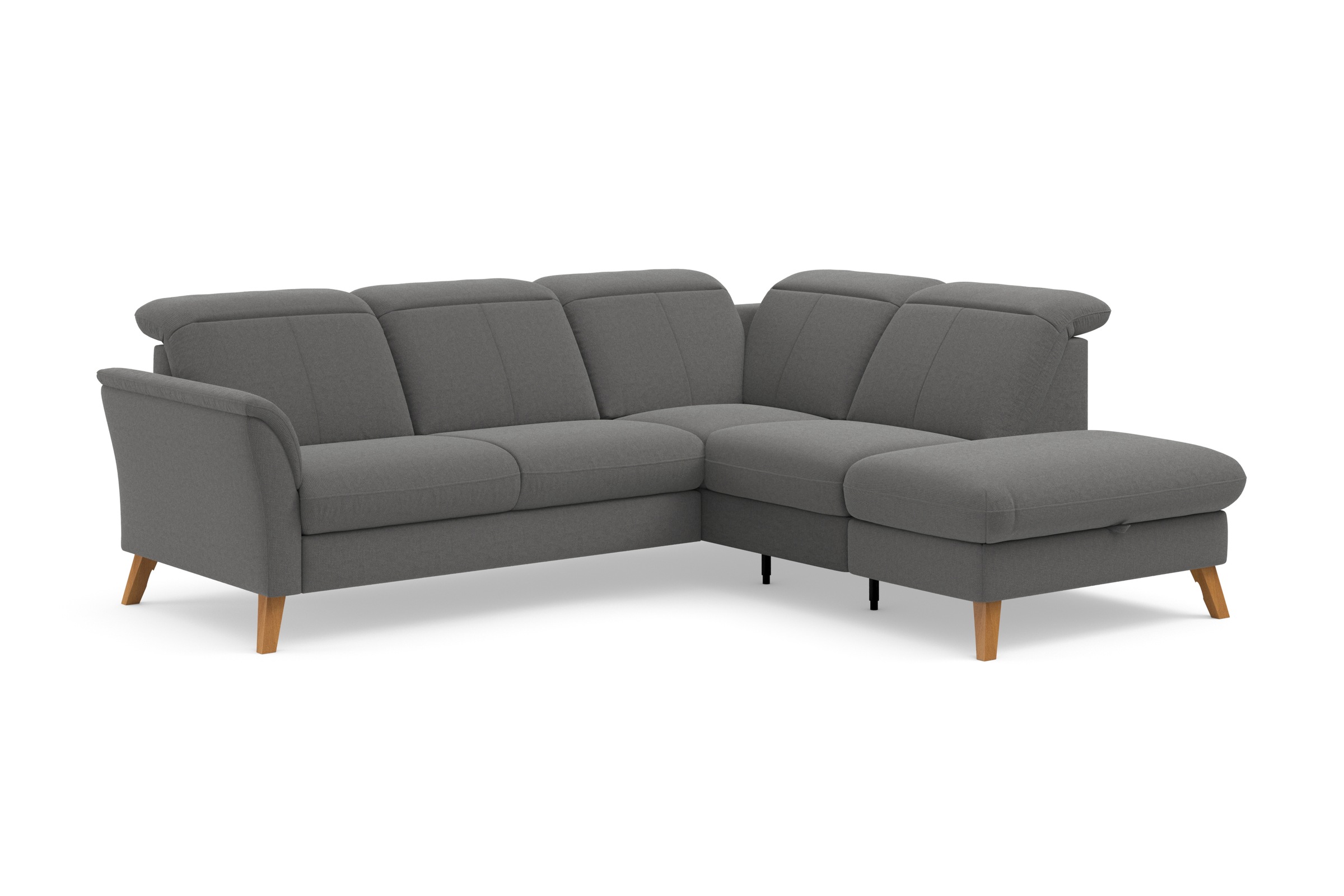 sit&more Ecksofa »Romero L-Form«, wahlweise mit oder ohne TV-Funktion, Bettfunktion, Bettkasten