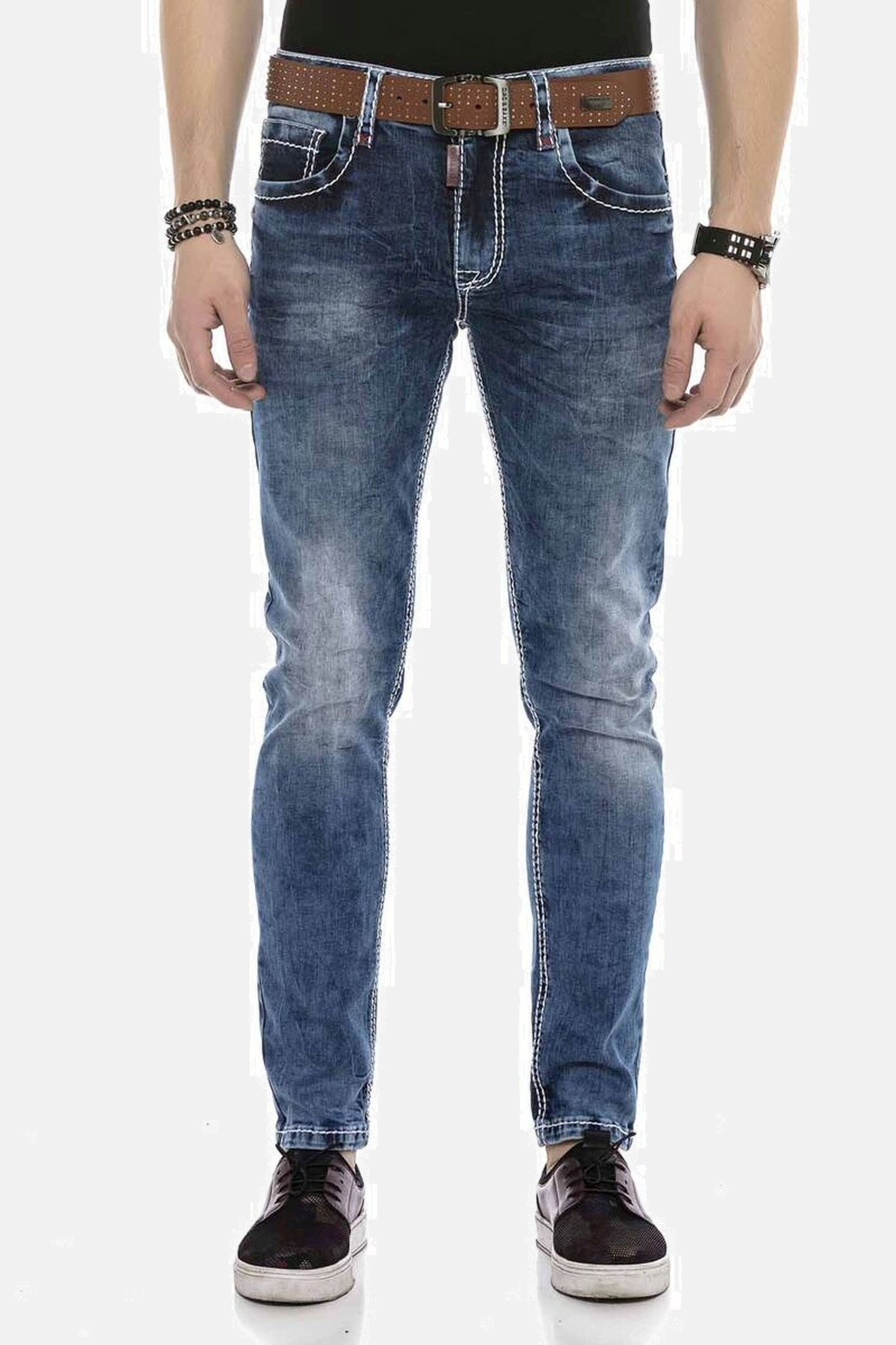 Cipo & Baxx 5-Pocket-Jeans "DENIM", bequeme Jeans in klassischem Design, CD588