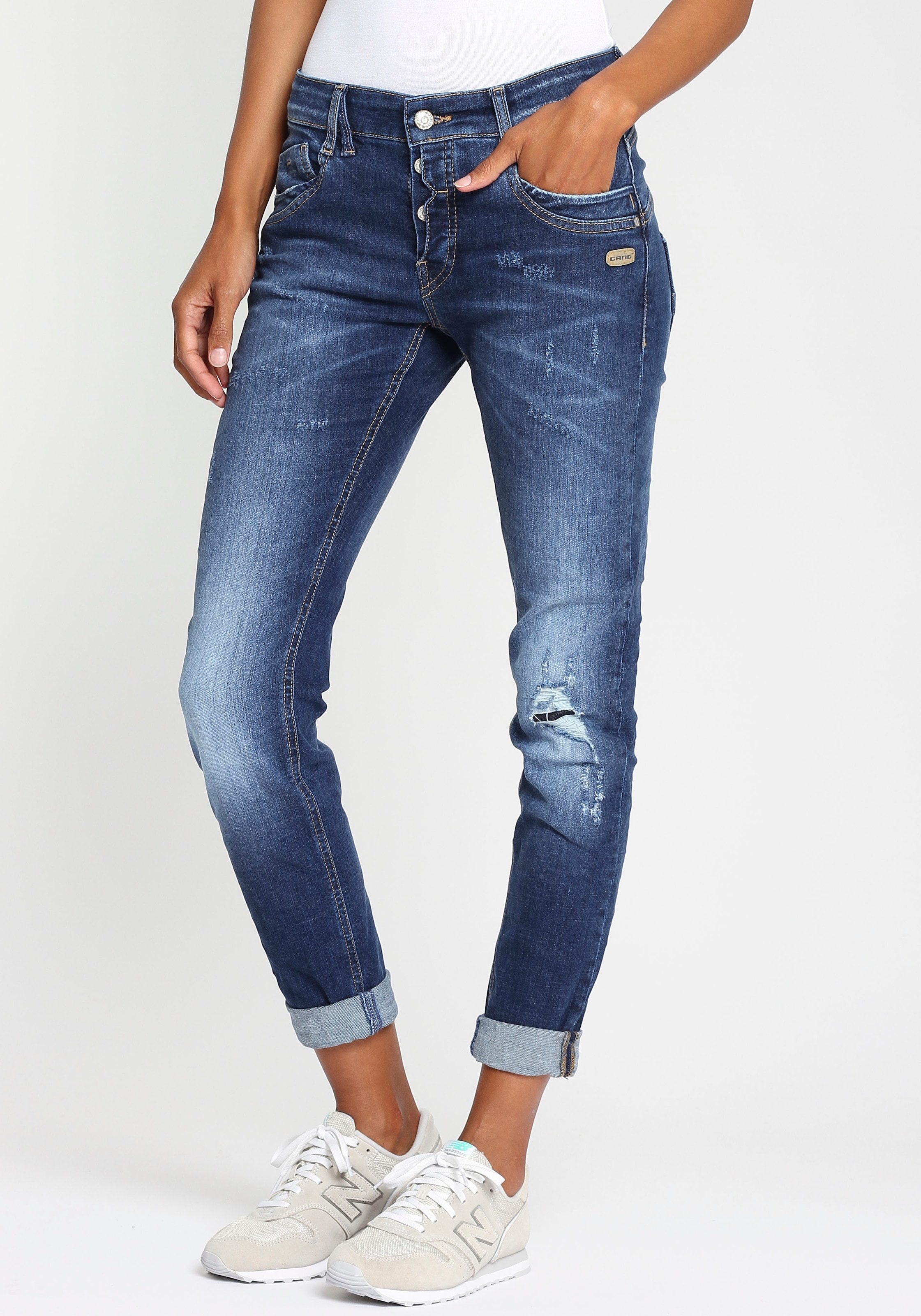 GANG Relax-fit-Jeans "94GERDA", mit besonderer Struktur günstig online kaufen