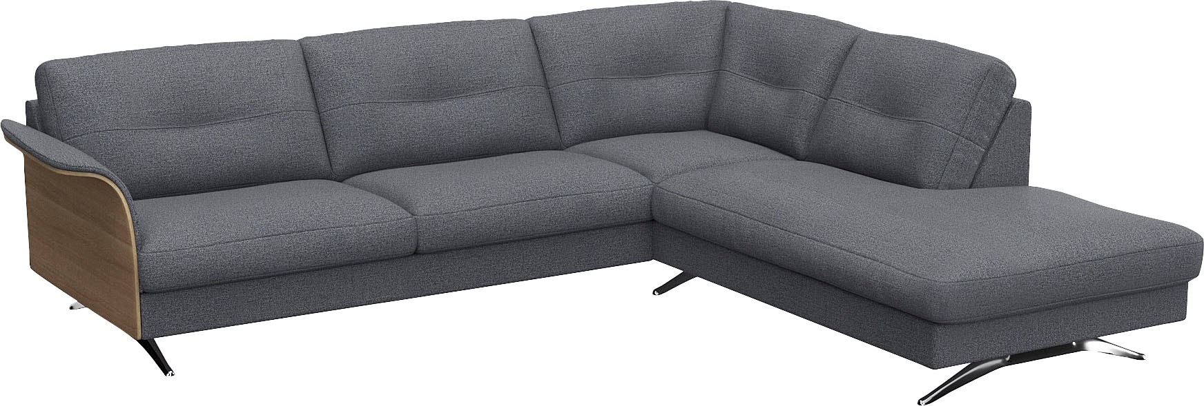 FLEXLUX Ecksofa »Glow, super bequem durch hochwertigem Sitzaufbau mit Federkern, L-Form«, Skandinavisches Design, In hochwertiger Verarbeitung
