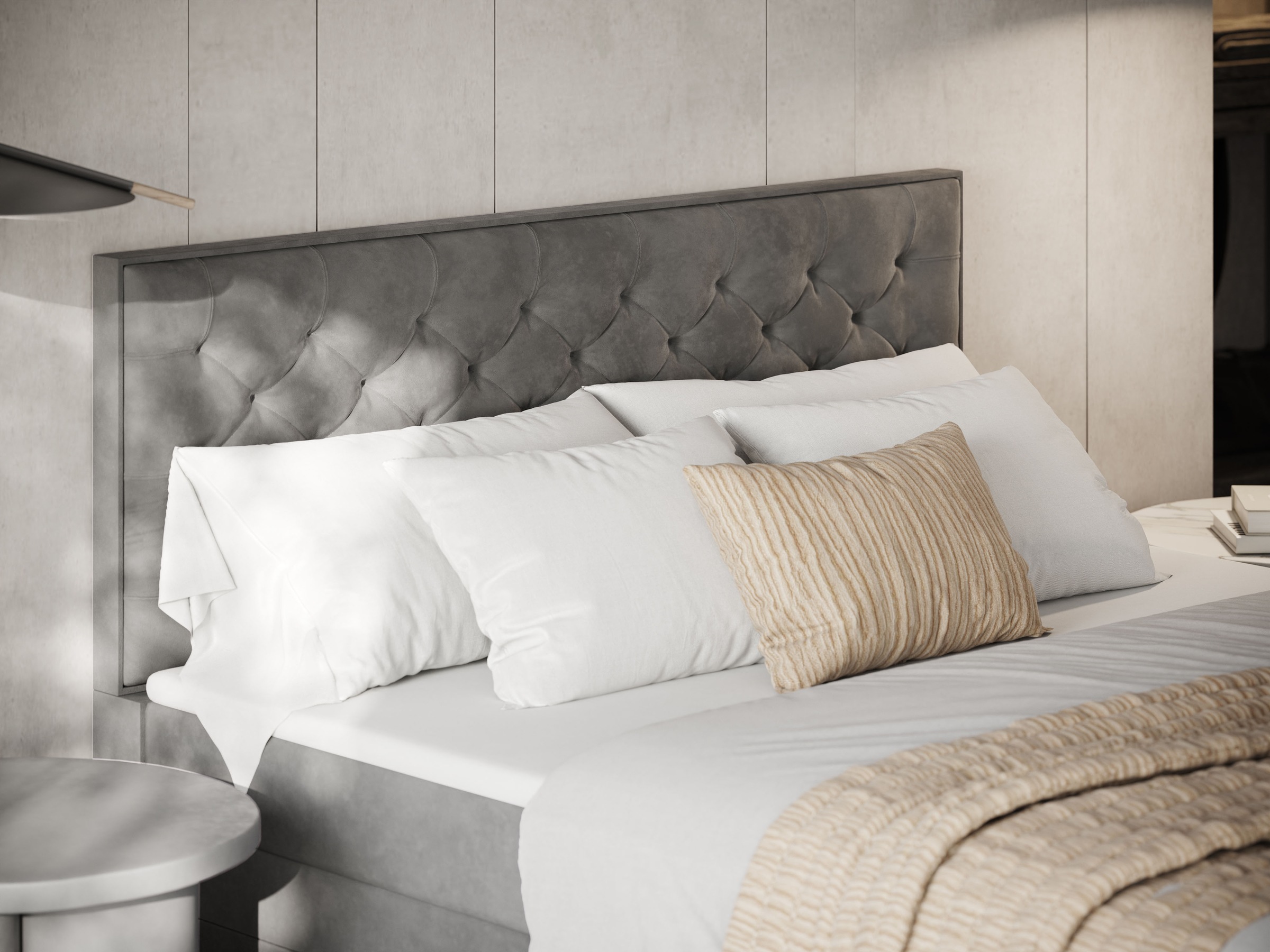 FORTE Boxspringbett »Lanciano Max inkl. zwei Bettkästen und Kaltschaum Topper«, und einer 7-Zonen-Tonnentaschenfederkernmatratze H2/H3