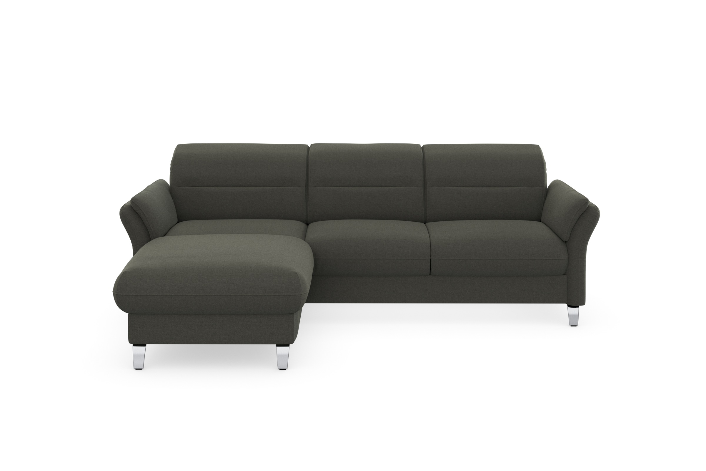 sit&more Ecksofa »Grenoble L-Form mit Federkern«, wahlweise mit Bettfunktion, Bettkasten, Arm- und Kopfteilverstellung
