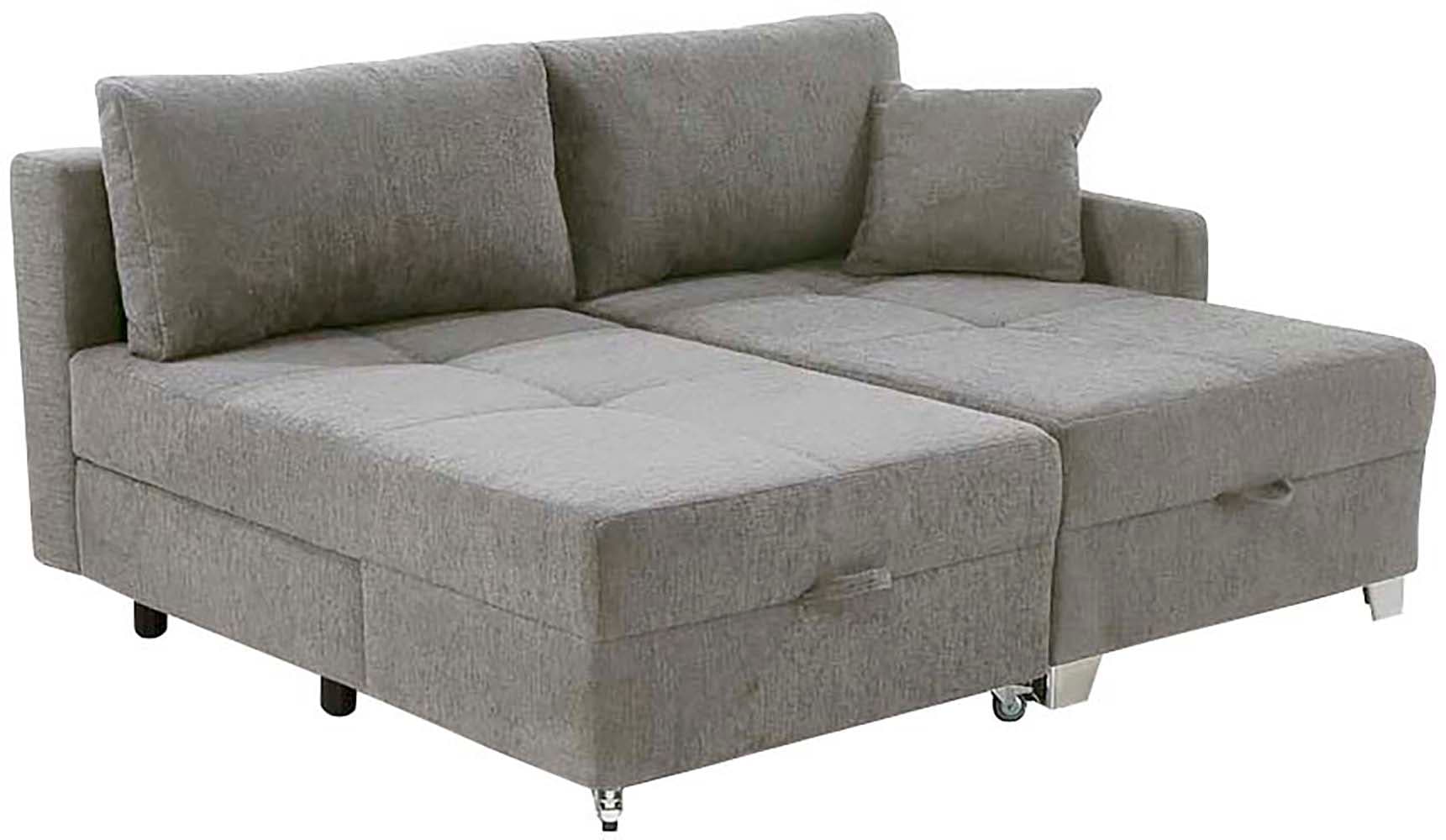 Jockenhöfer Gruppe Ecksofa »Lemberg, Dreh-Schwenk-Ottomane«, inklusive Relax- und Schlaffunktion, Ottomane links/ rechts montierbar
