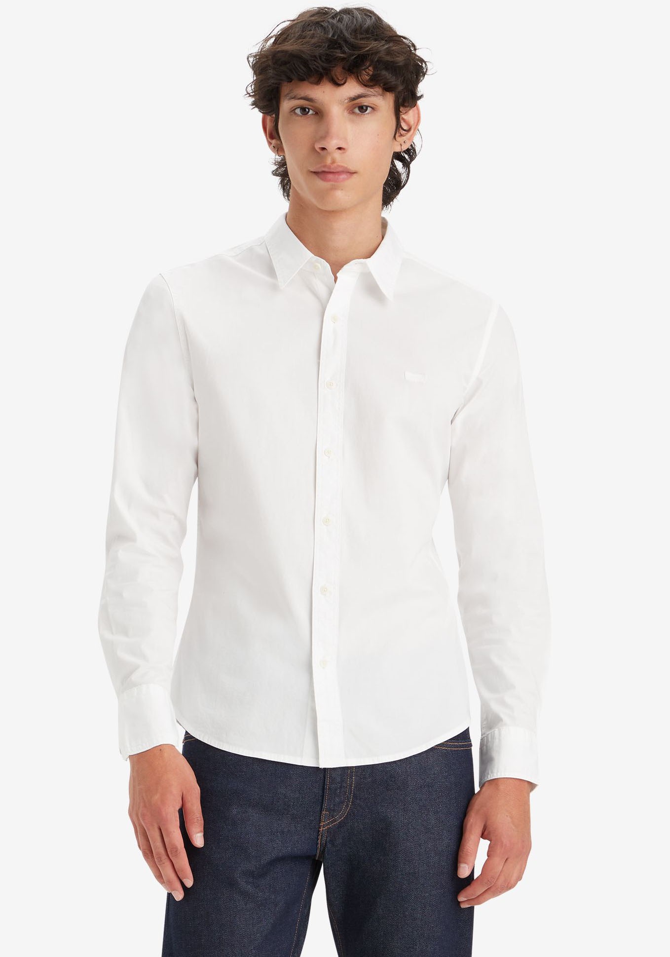 Levi's® Jeanshemd »BATTERY HM SHIRT SLIM«, mit Logobadge