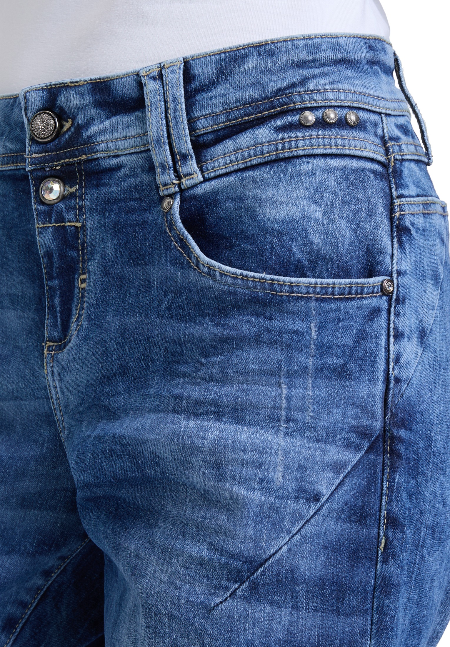 Cartoon Boyfriend-Jeans »Cartoon Boyfriend-Hose mit Nieten«