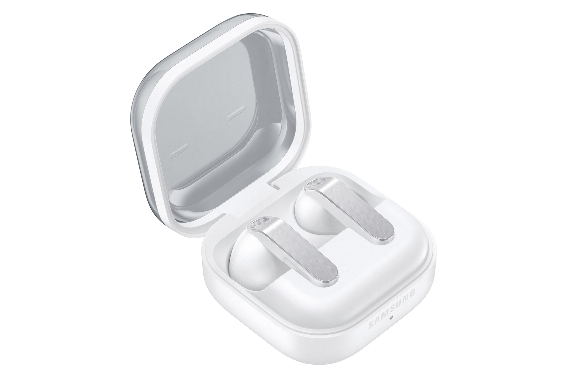 SAMSUNG wireless In-Ear-Kopfhörer "Galaxy Buds4", weiß, B:8,3cm H:4,13cm T:8,75cm, Kopfhörer - Einheitsgröße