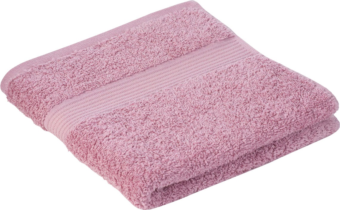 Handtücher GÖZZE, B:50cm L:100cm, rosa, Frottier, Obermaterial: 100% Baumwolle, Badezimmer, Handtücher, "New York", im Set, moderne Uni-Farben, mit