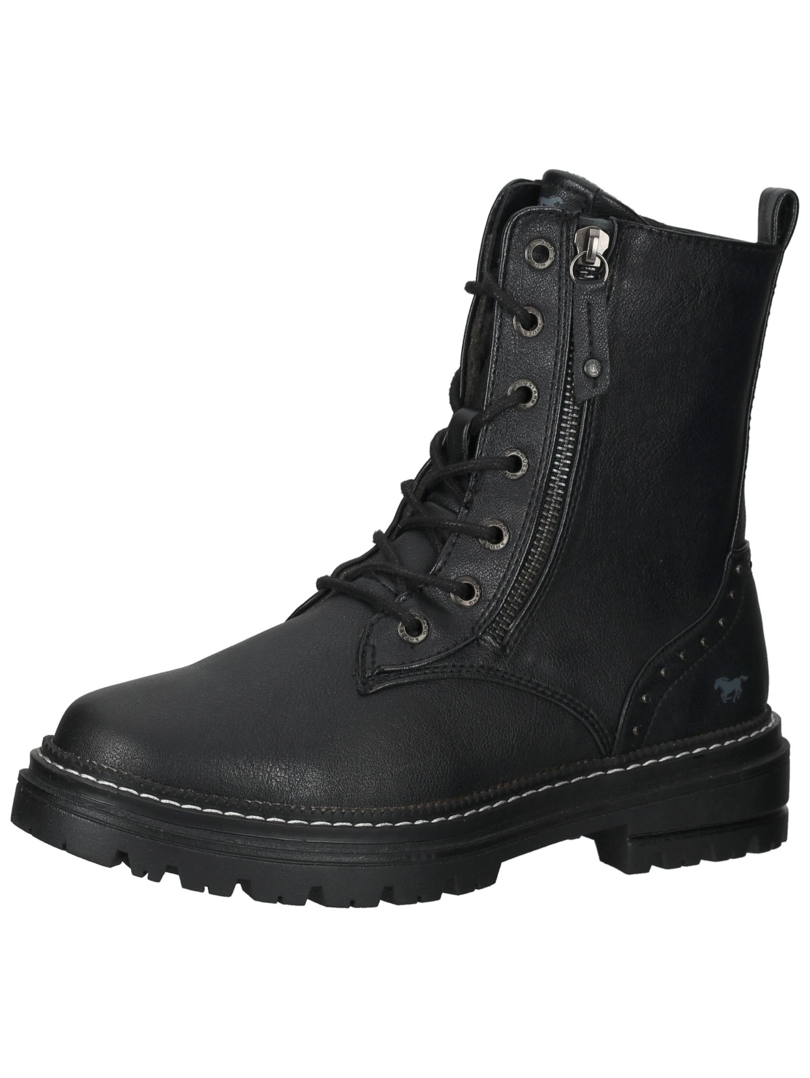 Mustang Shoes Schnürstiefelette "Mustang Shoes Stiefelette Lederimitat" günstig online kaufen