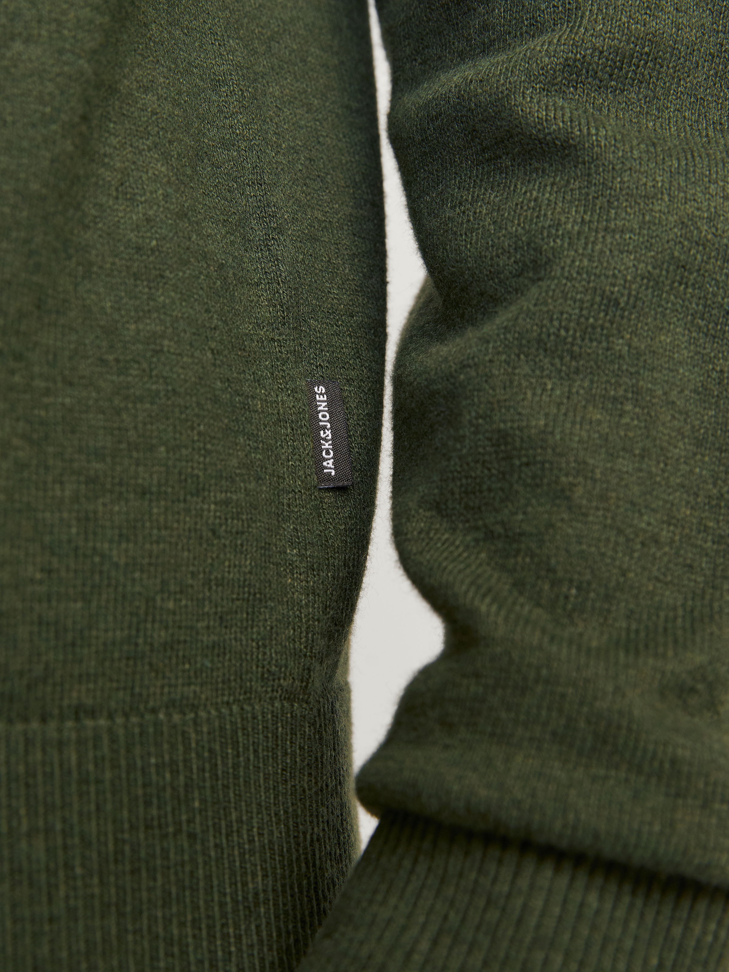 Jack & Jones Troyer »JJEEMIL KNIT HALF ZIP NOOS«, mit Rippbündchen