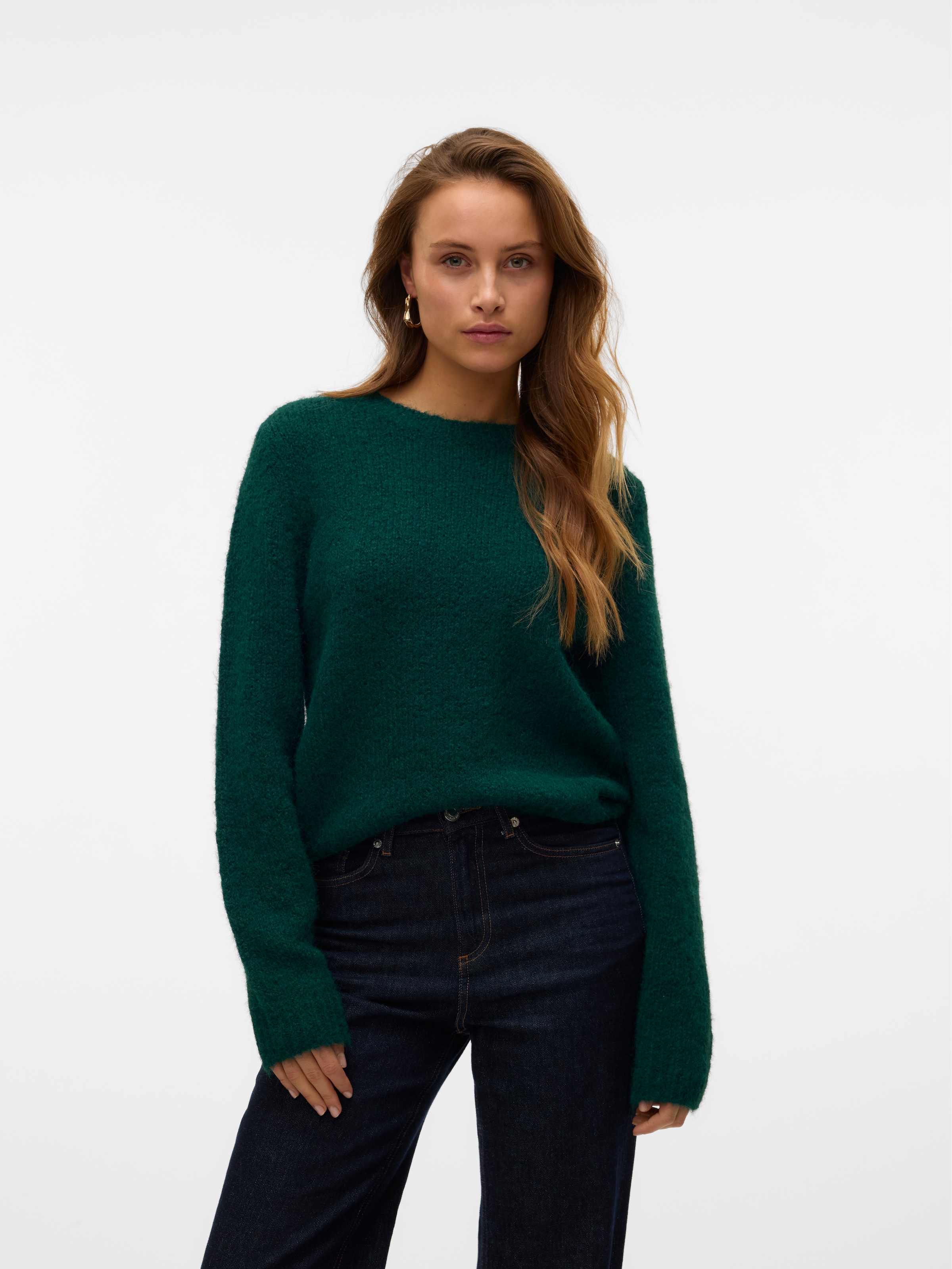 Vero Moda Strickpullover "VMNOVAH LS O-NECK PULLOVER GA NOOS" günstig online kaufen