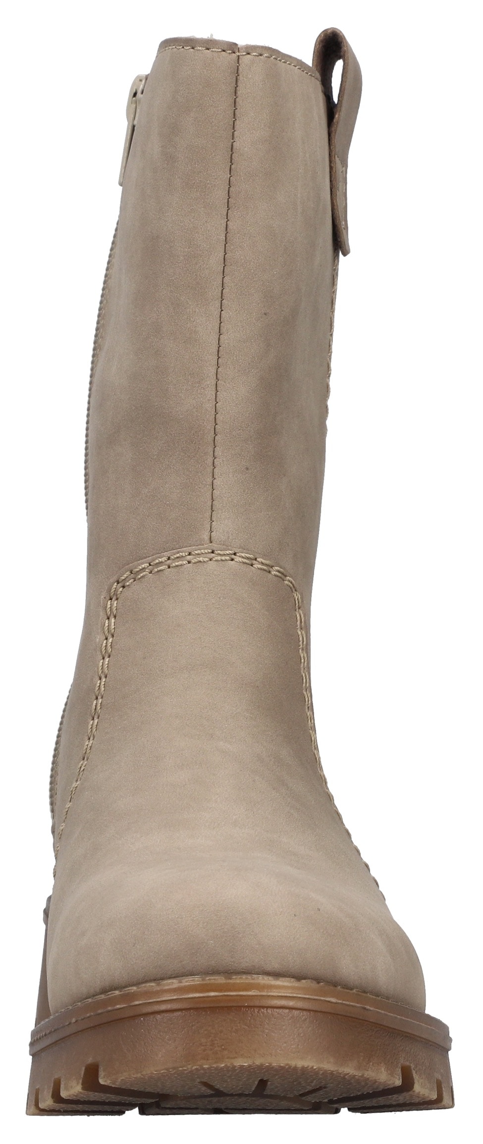 Rieker Winterstiefelette, Winterboots, Profilsohle, mit Innenreißverschluss