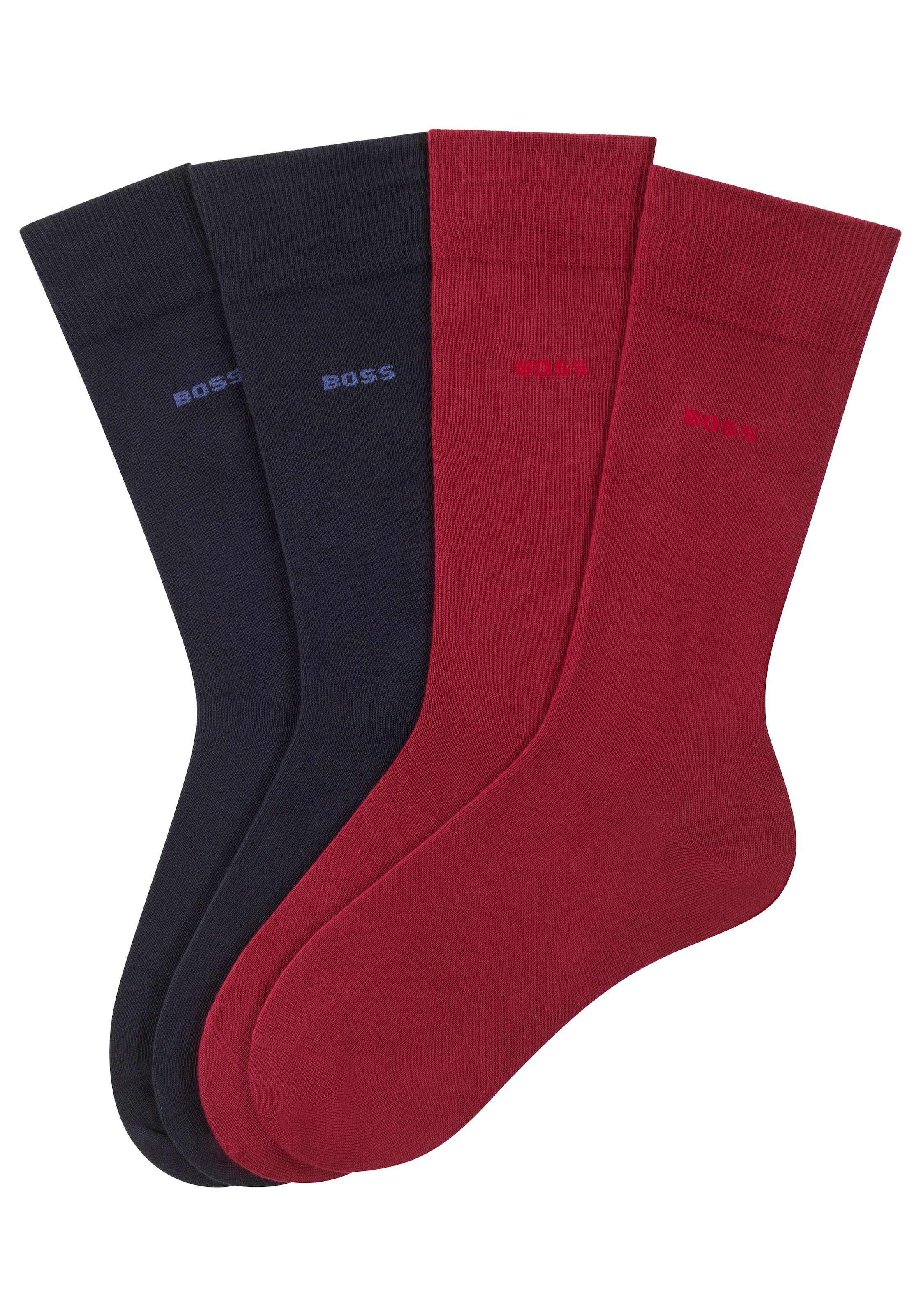 BOSS Businesssocken "2P RS Uni CC" Packung, 2er, 2 Stk. tlg. mit Markenlogo günstig online kaufen