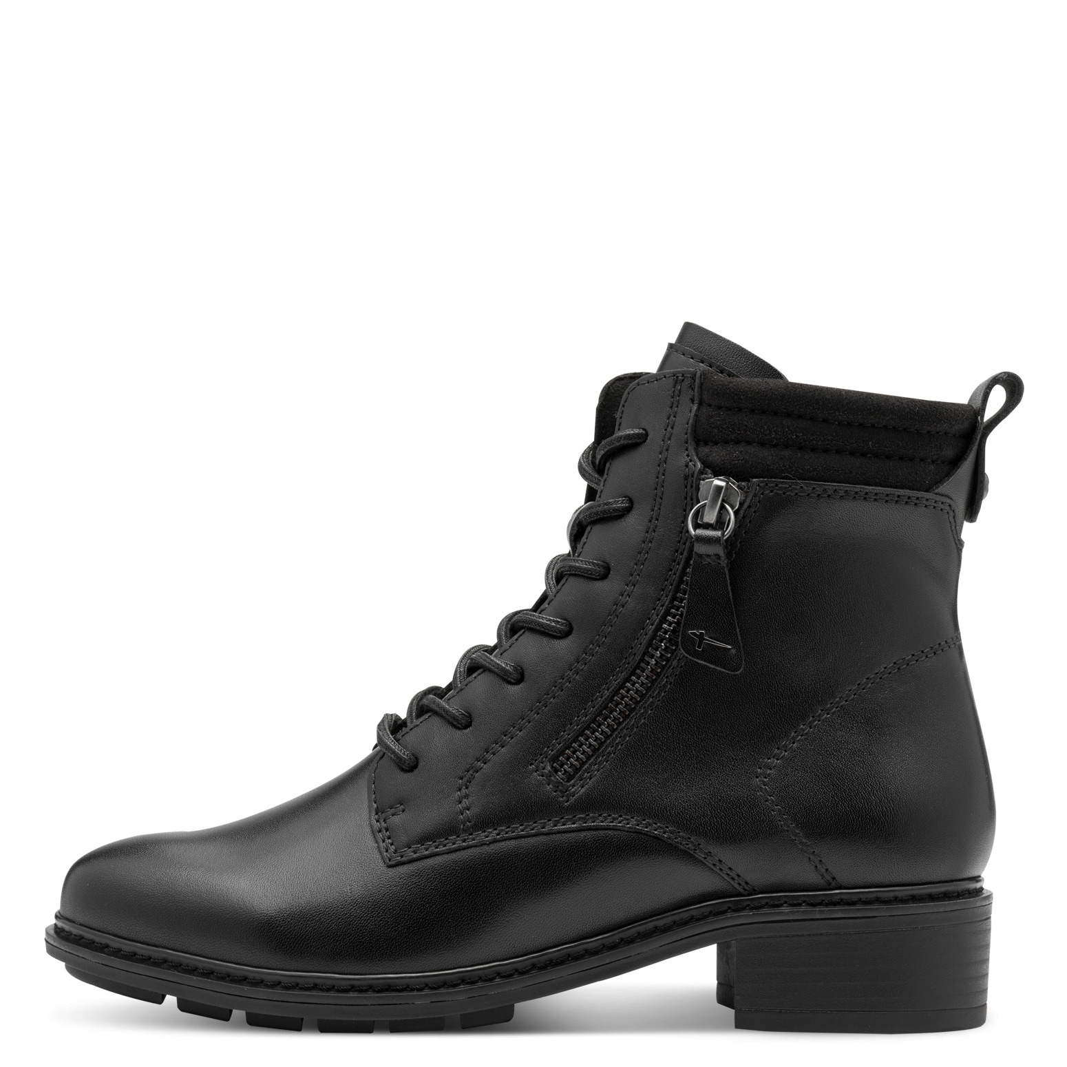 Tamaris Schnürstiefelette  , Blockabsatz, Schnürboots mit Ziernähten und Kontrast-Rahmennaht