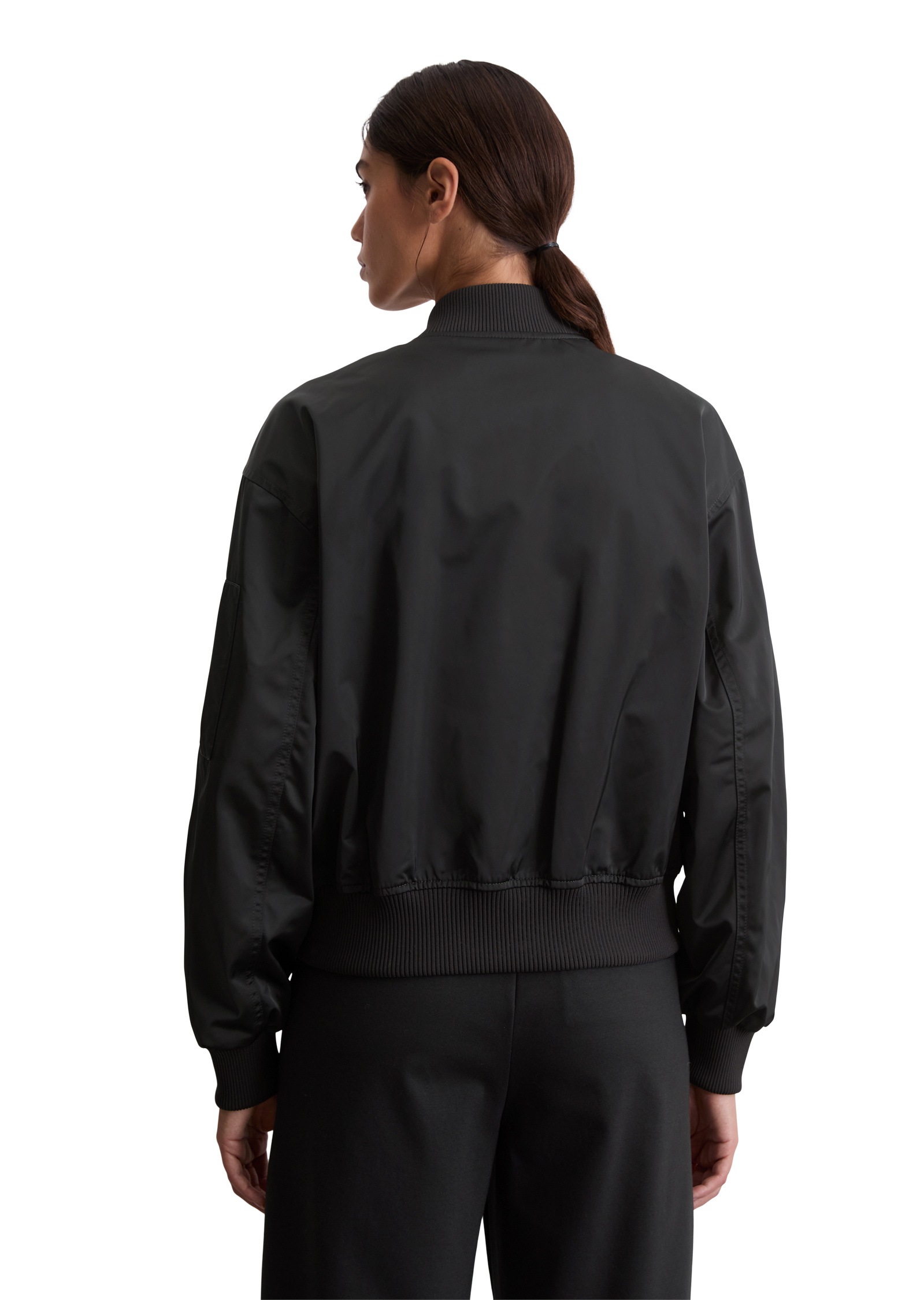 Marc O'Polo Outdoorjacke »aus recyceltem Shiny-Polyester-Twill«, ohne Kapuze
