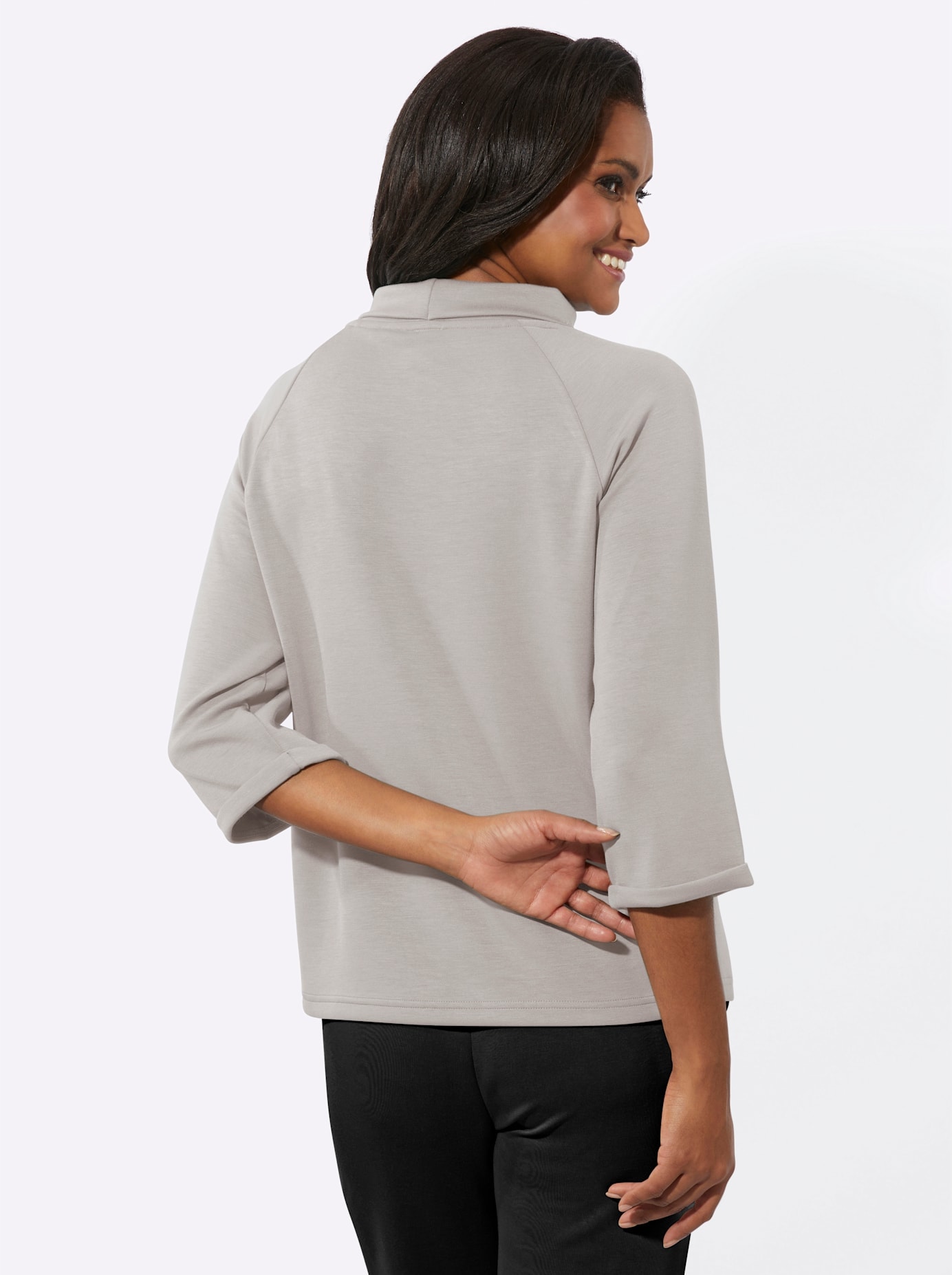 Inspirationen 3/4-Arm-Shirt »Rollkragen-Shirt«, (1 tlg.)