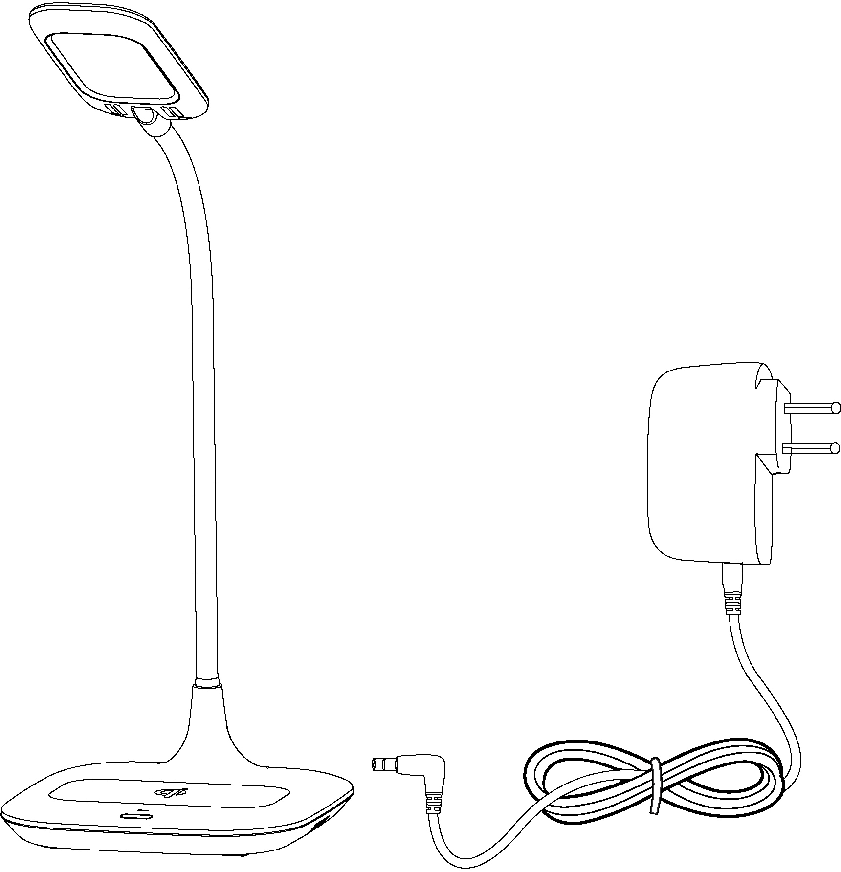 EGLO Tischleuchte »MASSERIE«, 1 flammig-flammig, 3-step dimming, QI-charger