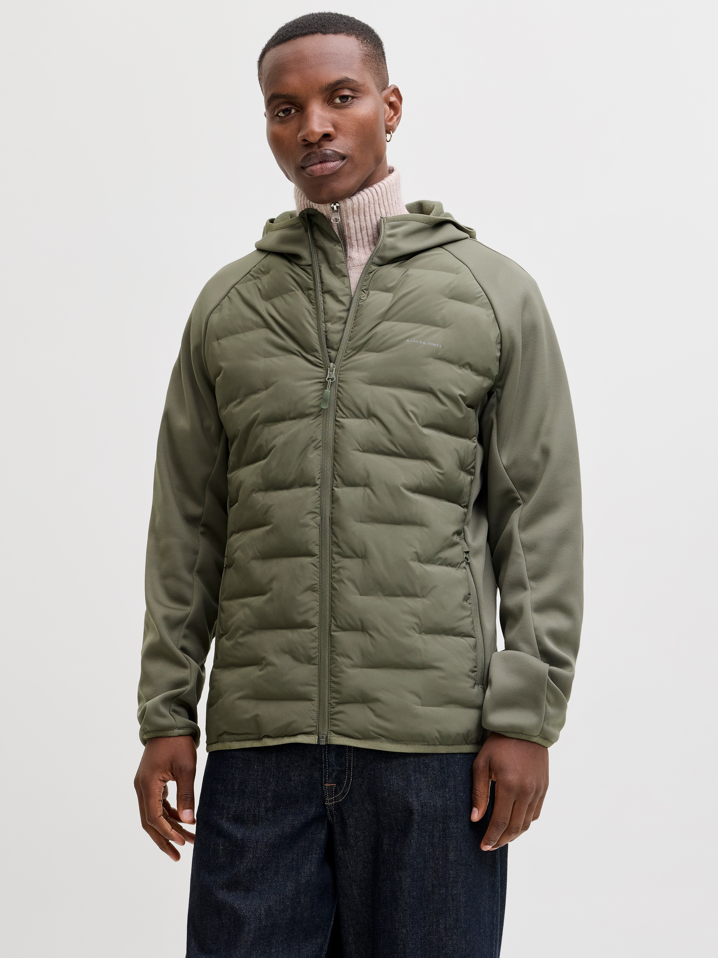 Jack & Jones Steppjacke "JJEPERFECT HYBRID JACKET NOOS" mit Kapuze mit Kapu günstig online kaufen