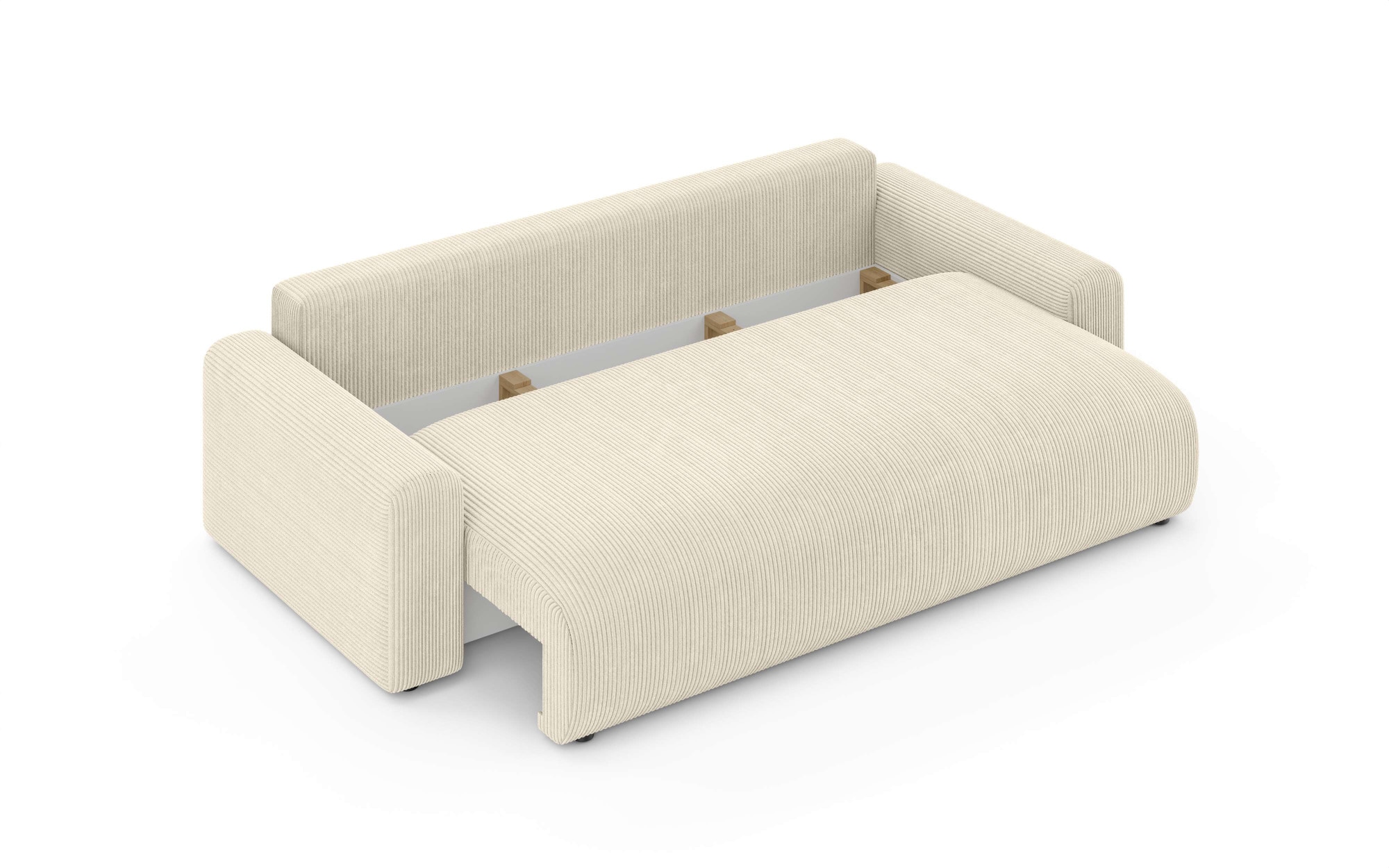 Home affaire Big-Sofa »LAKESIDE klein 3-Sitzer Schlafsofa mit Bettkasten, Breite 238 cm« Liegefläche 149x195 cm, hoher Sitzkomfort, Maße B/T/H: 238/98/85cm