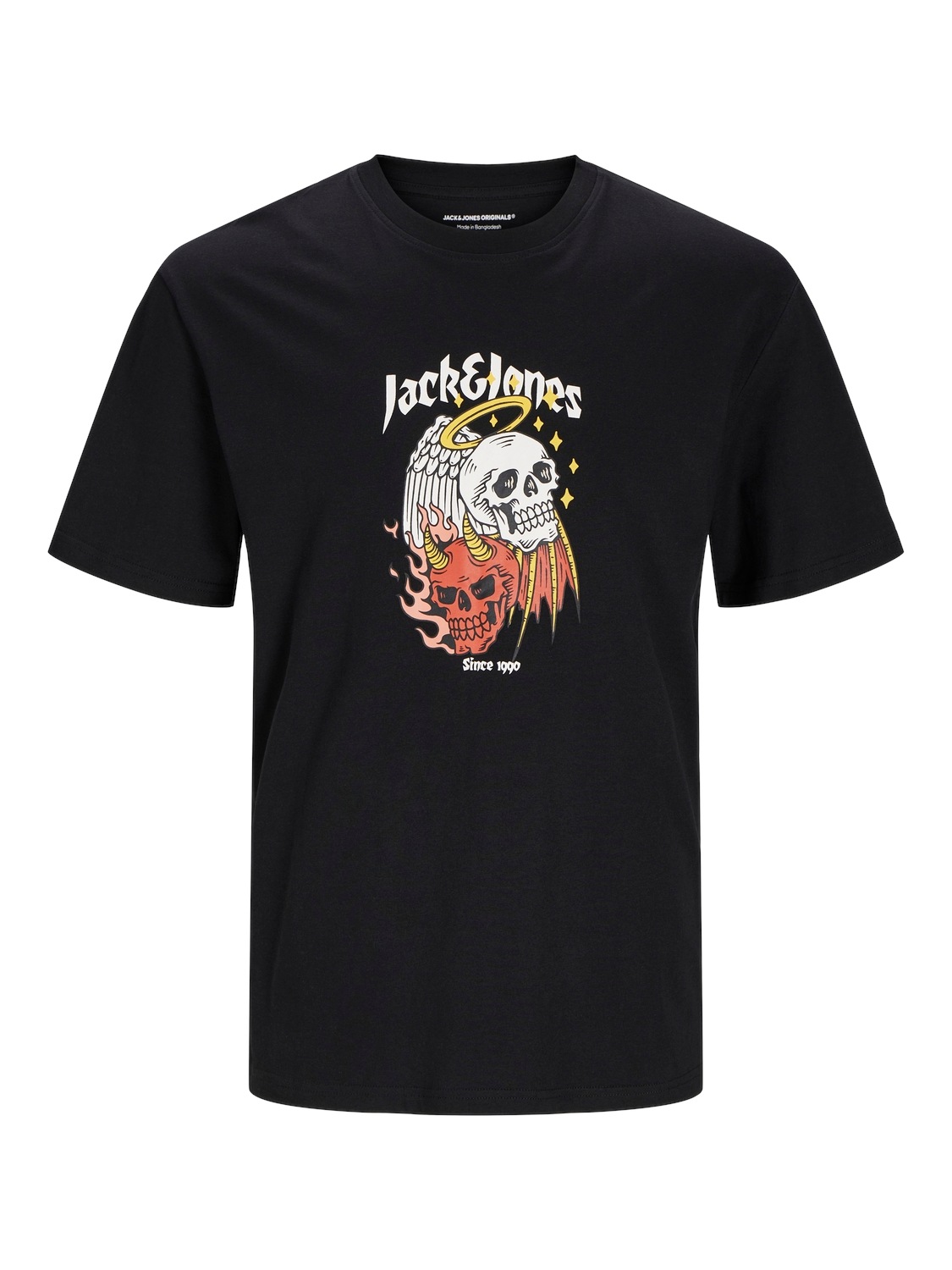 Jack & Jones Rundhalsshirt »JORSEVEN SKULL TEE SS CREW NECK SN«