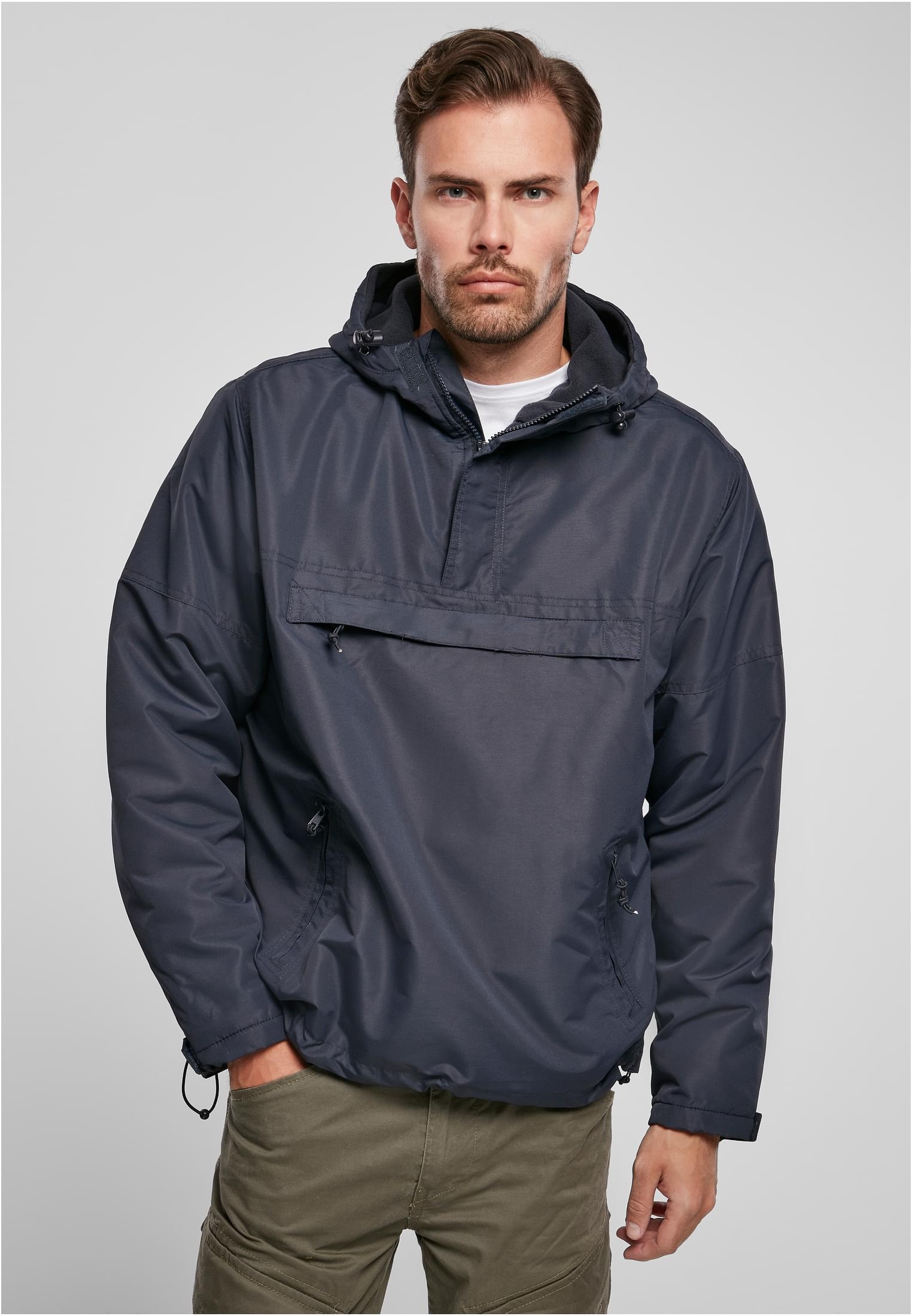 Brandit Anorak "Brandit Herren Fleece Pull Over Windbreaker", (1 St.), mit Kapuze