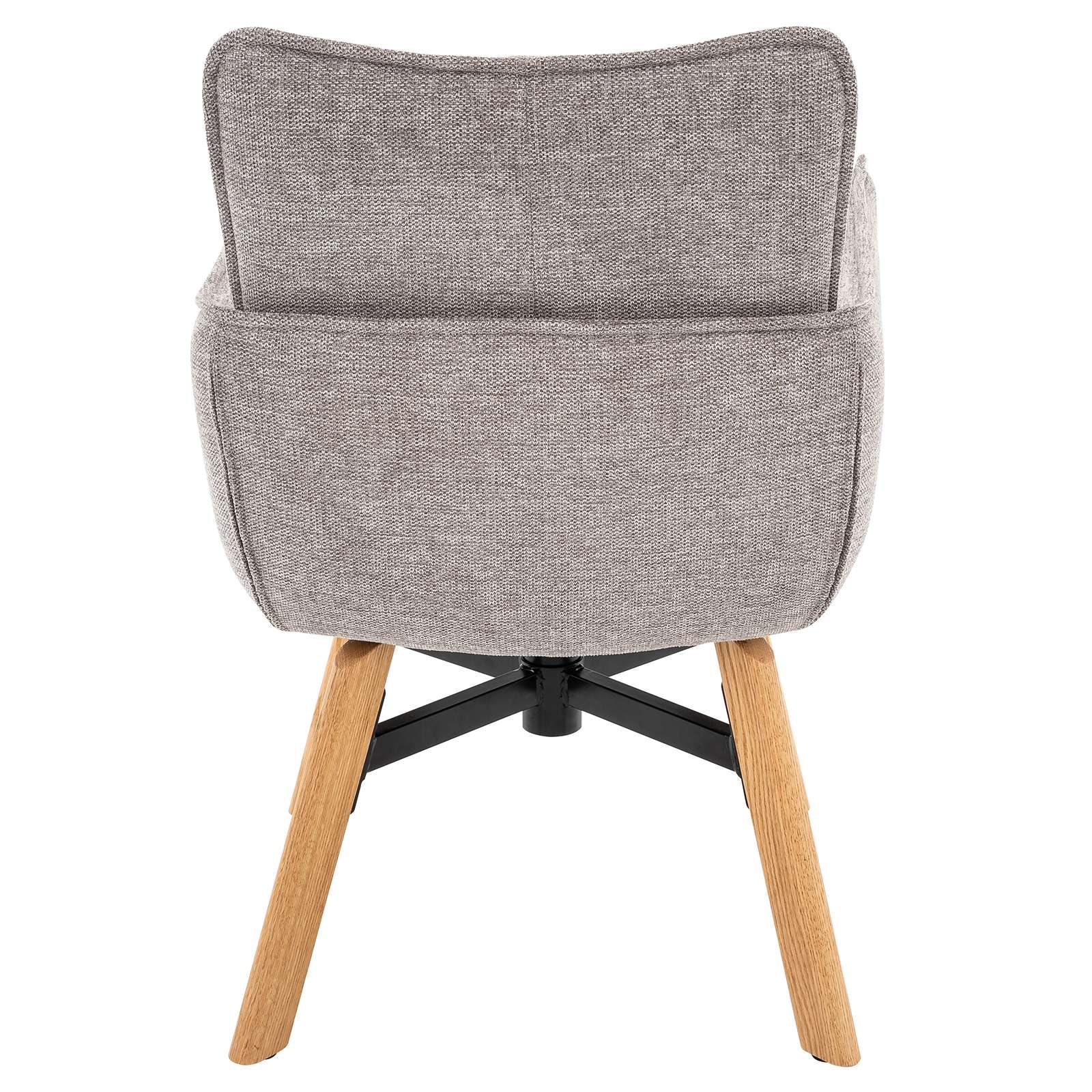 OTTO home Esszimmerstuhl »Elyssa« () 1 Stk.massives Eichenholzgestell,  pflegeleichter Webstoff, Drehfunktion