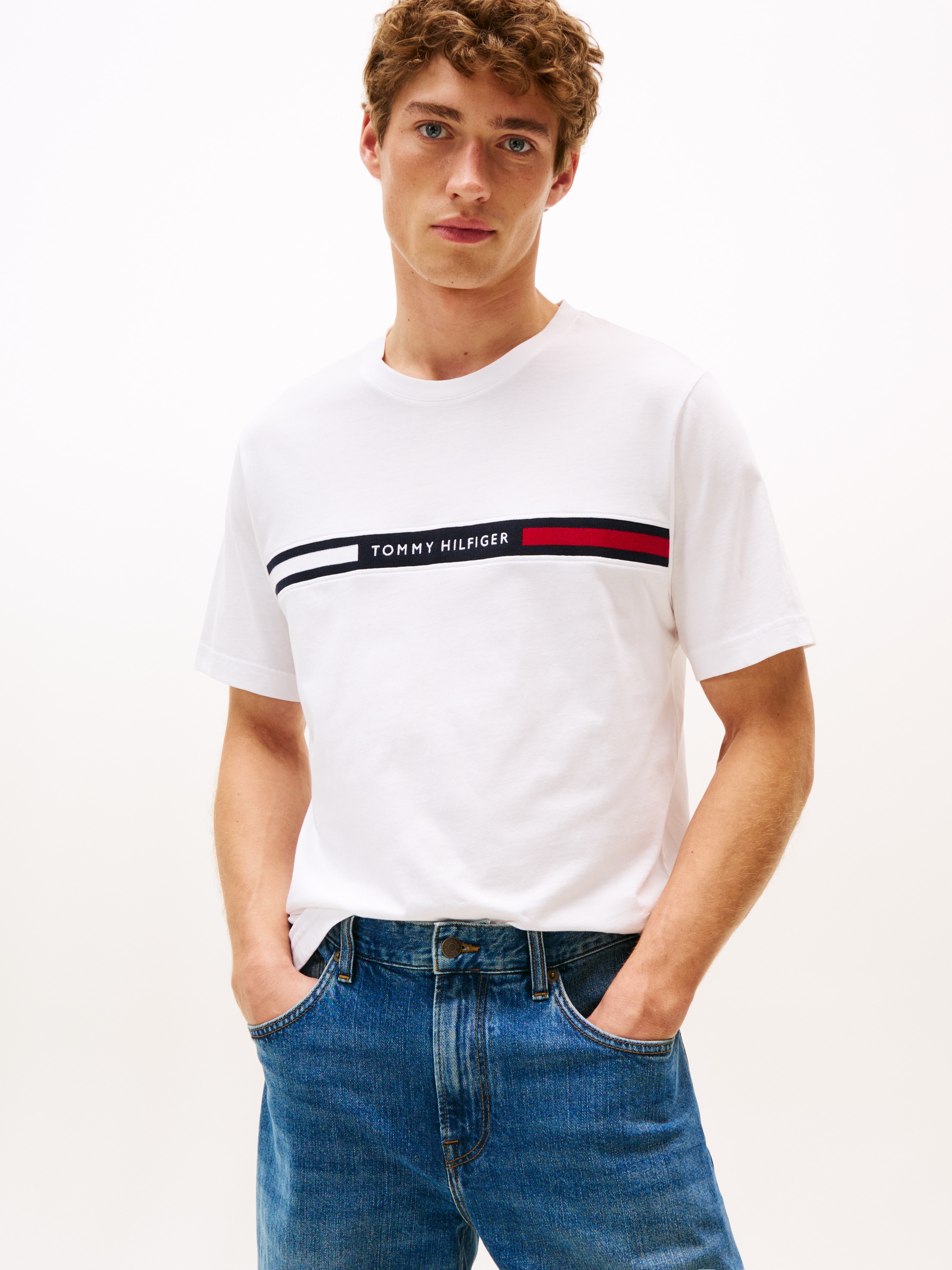 Tommy Hilfiger T-Shirt »HILFIGER CHEST INSERT TEE«