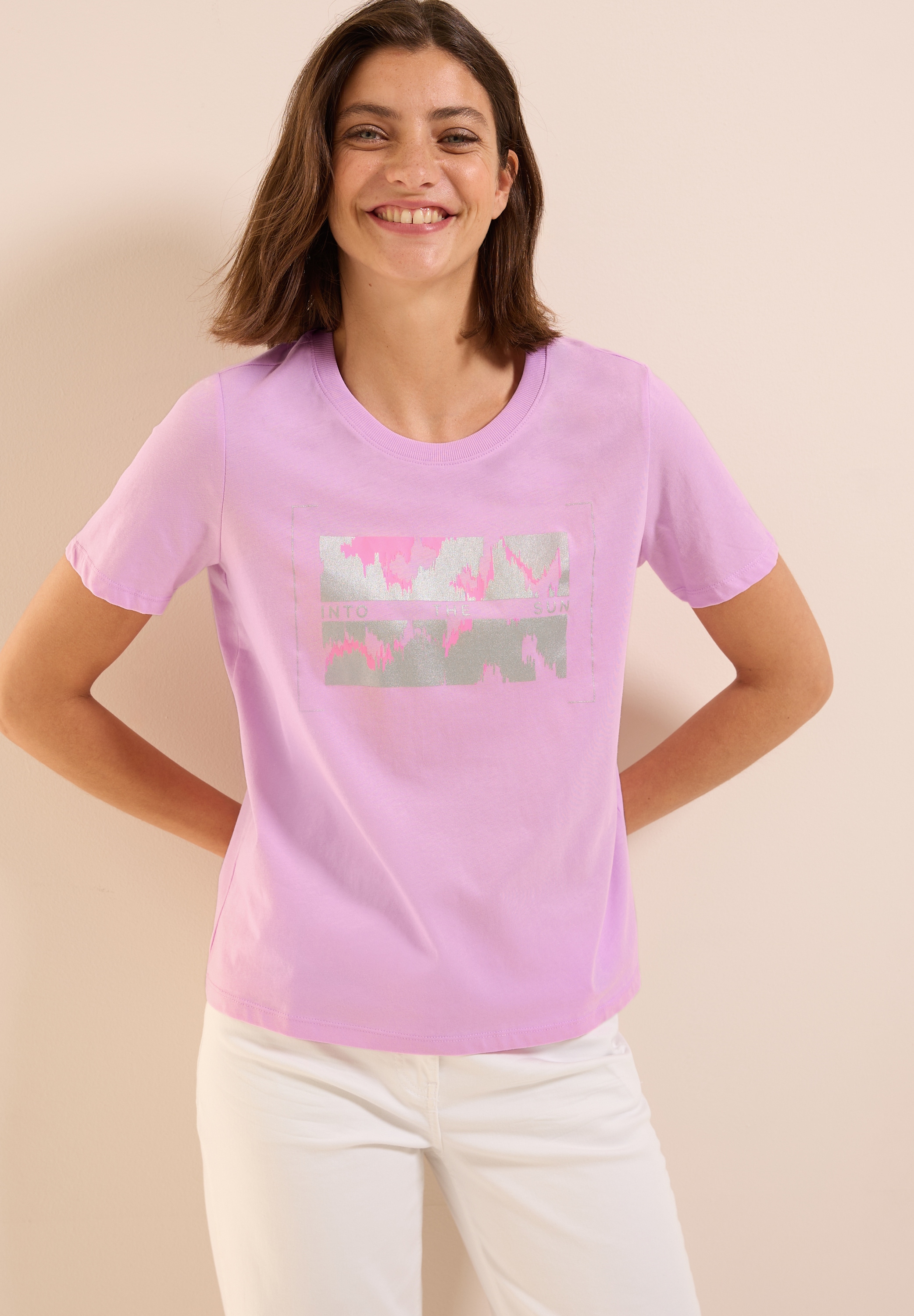 Cecil T-Shirt, mit Folienprint günstig online kaufen