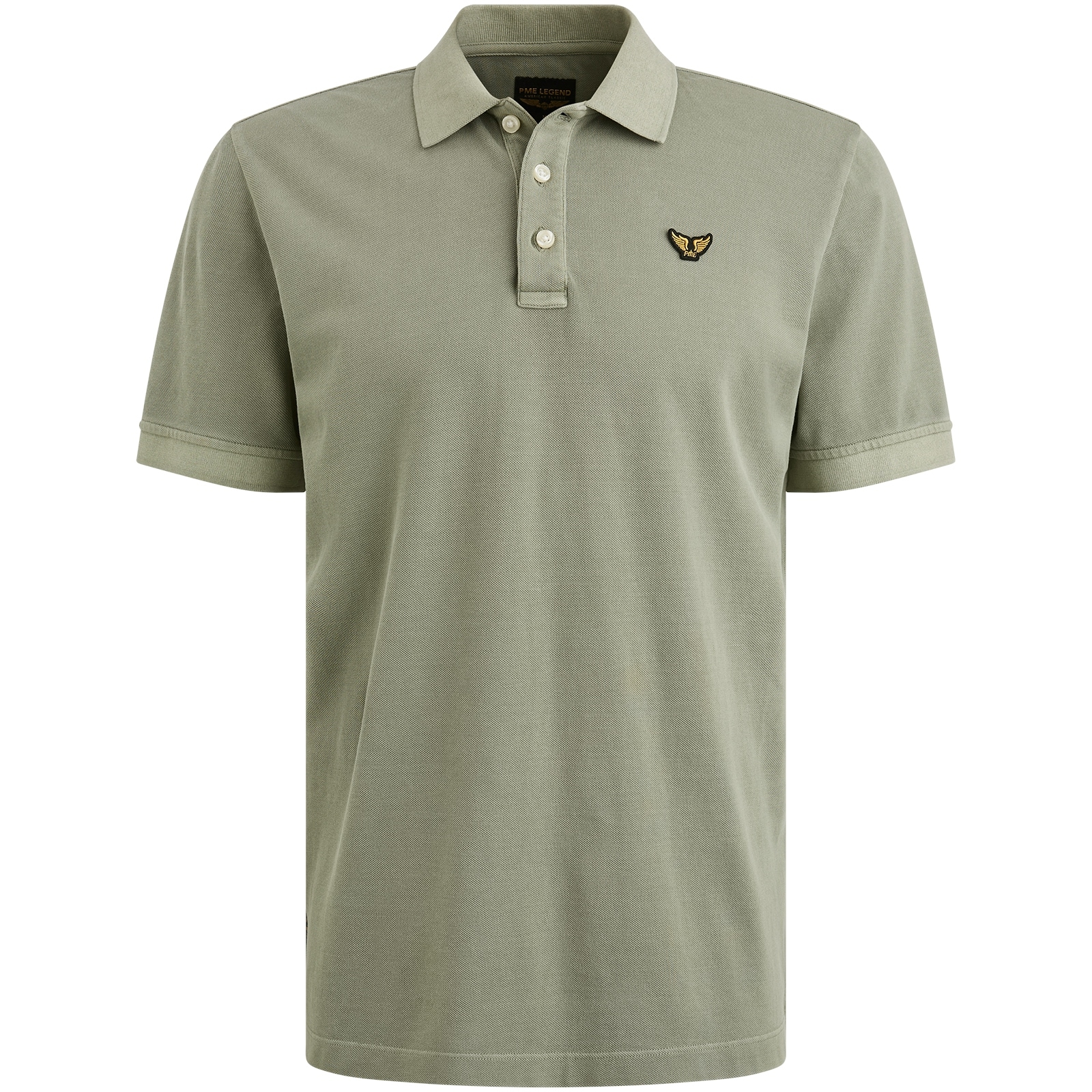 PME LEGEND Poloshirt »Short sleeve polo garment dyed pique«, mit Logo Stickerei