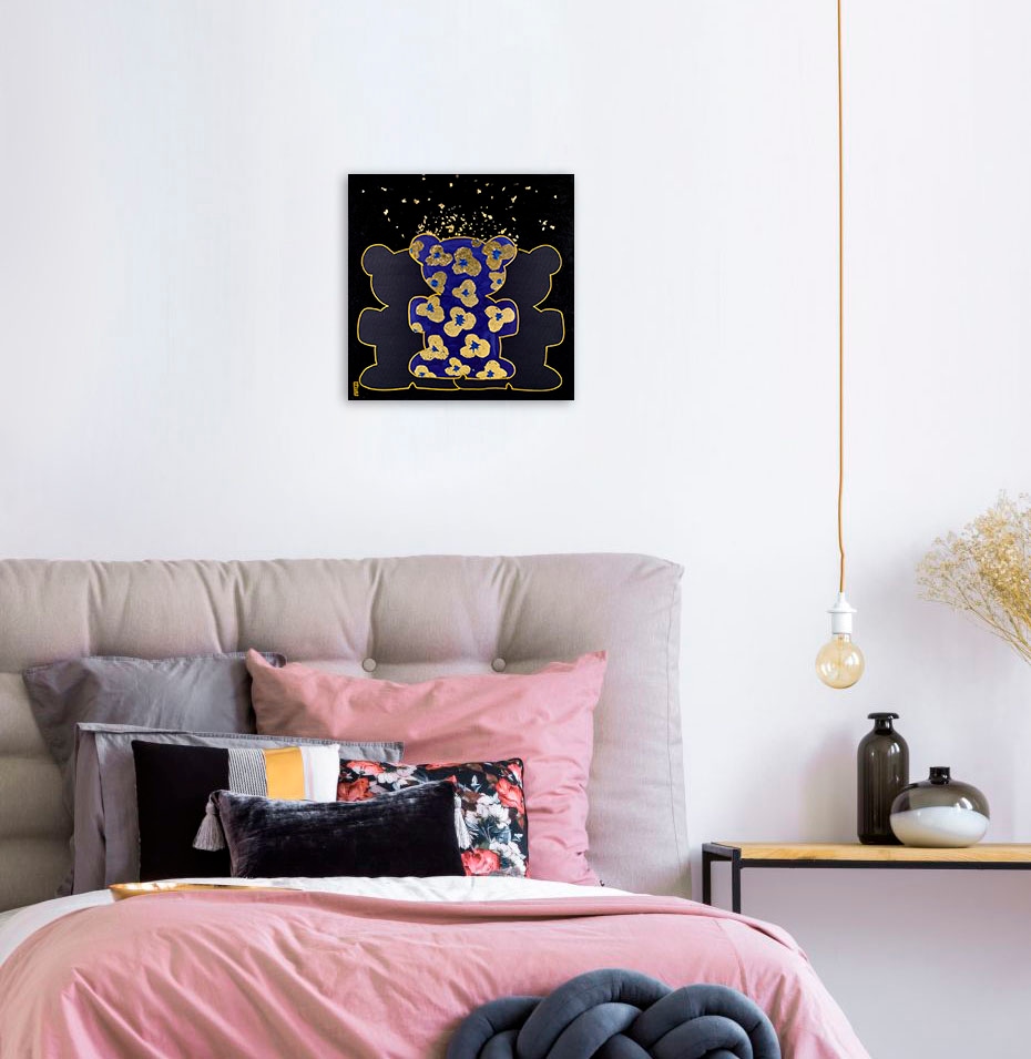 queence Leinwandbild »Bears X« Bär | Bären | Kunst 1 Stk. tlg. Premium-Leinwandstoff, Handarbeit aus Deutschland