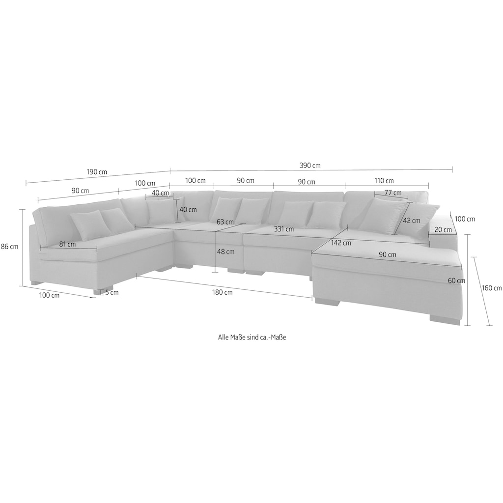 Guido Maria Kretschmer Home&Living Wohnlandschaft »Skara«