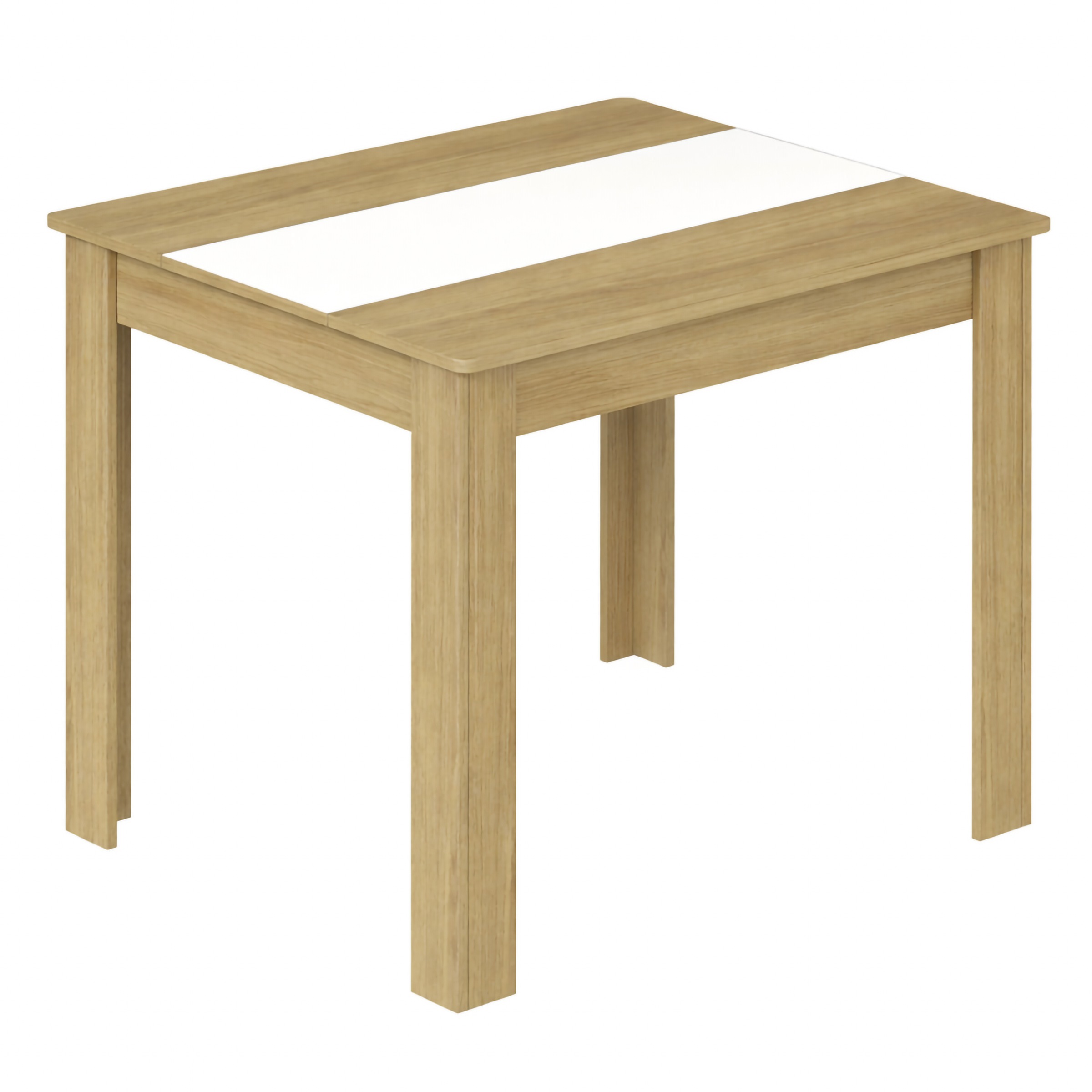 Esstisch VCM "Esstisch Küchentisch B. 80 x T. 50 cm Disalo", weiß (honig, eiche, weiß), B:80cm T:50cm, Tische, Esstisch