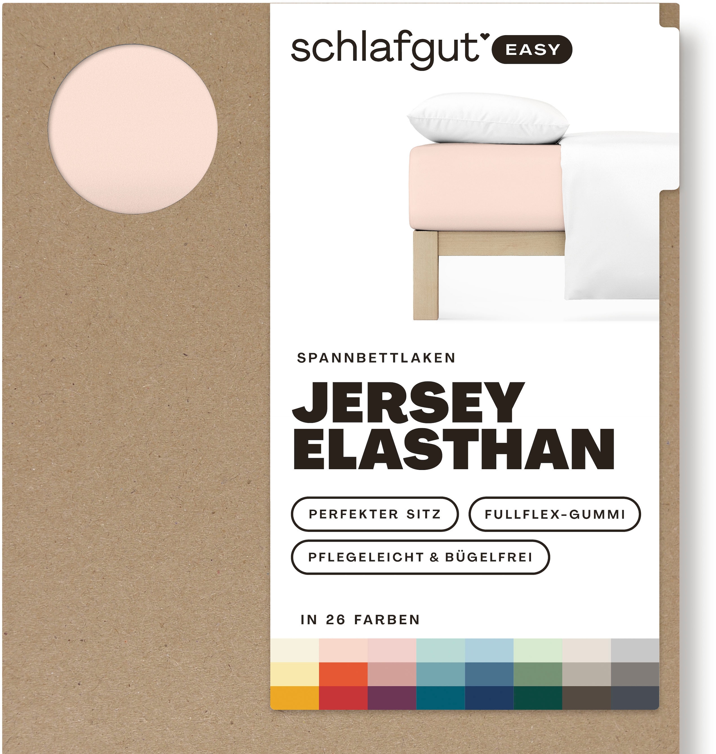 Schlafgut Spannbettlaken "EASY Jersey Elasthan", MADE IN GREEN by OEKO-TEX