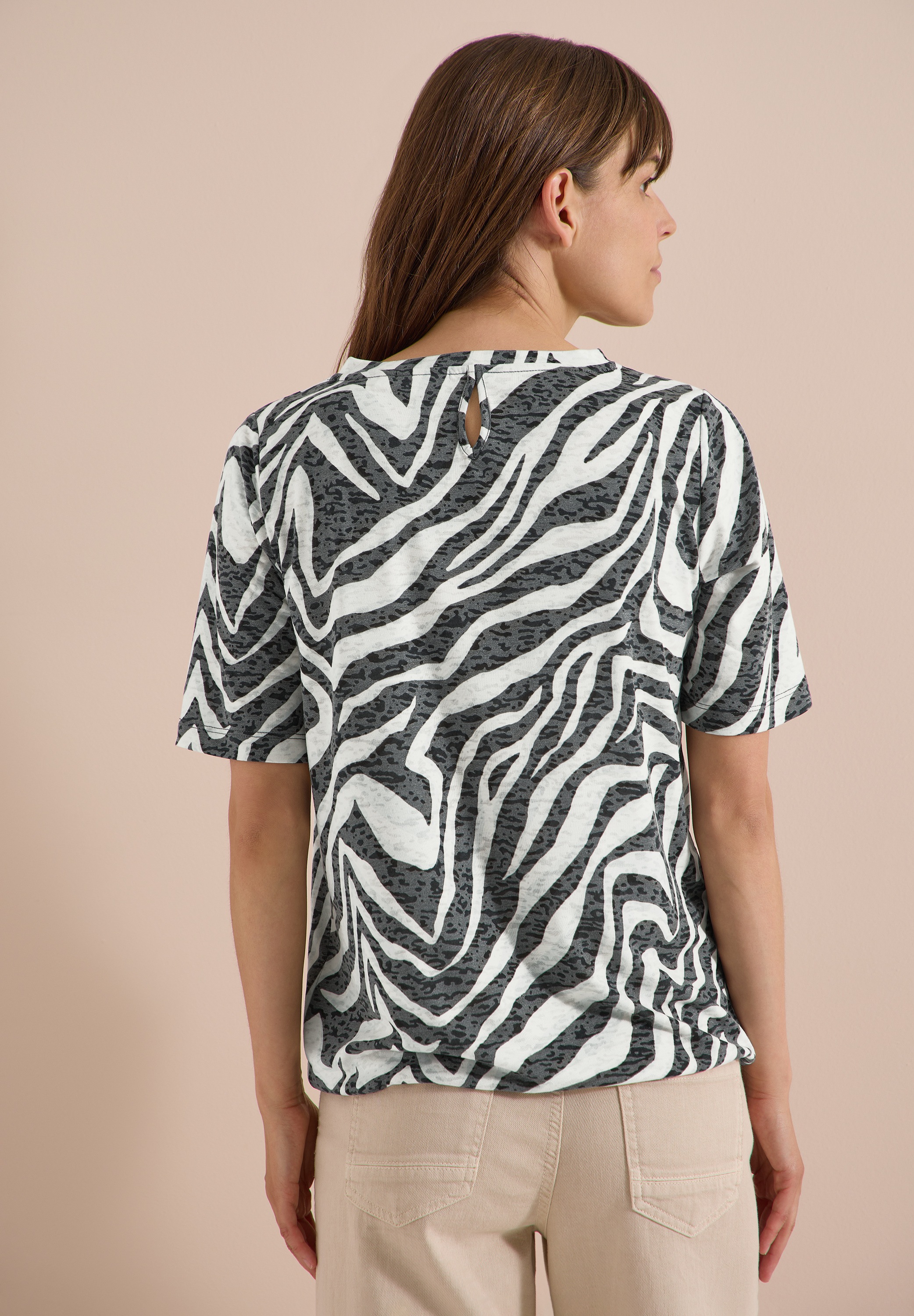 Cecil T-Shirt mit Zebra-Print