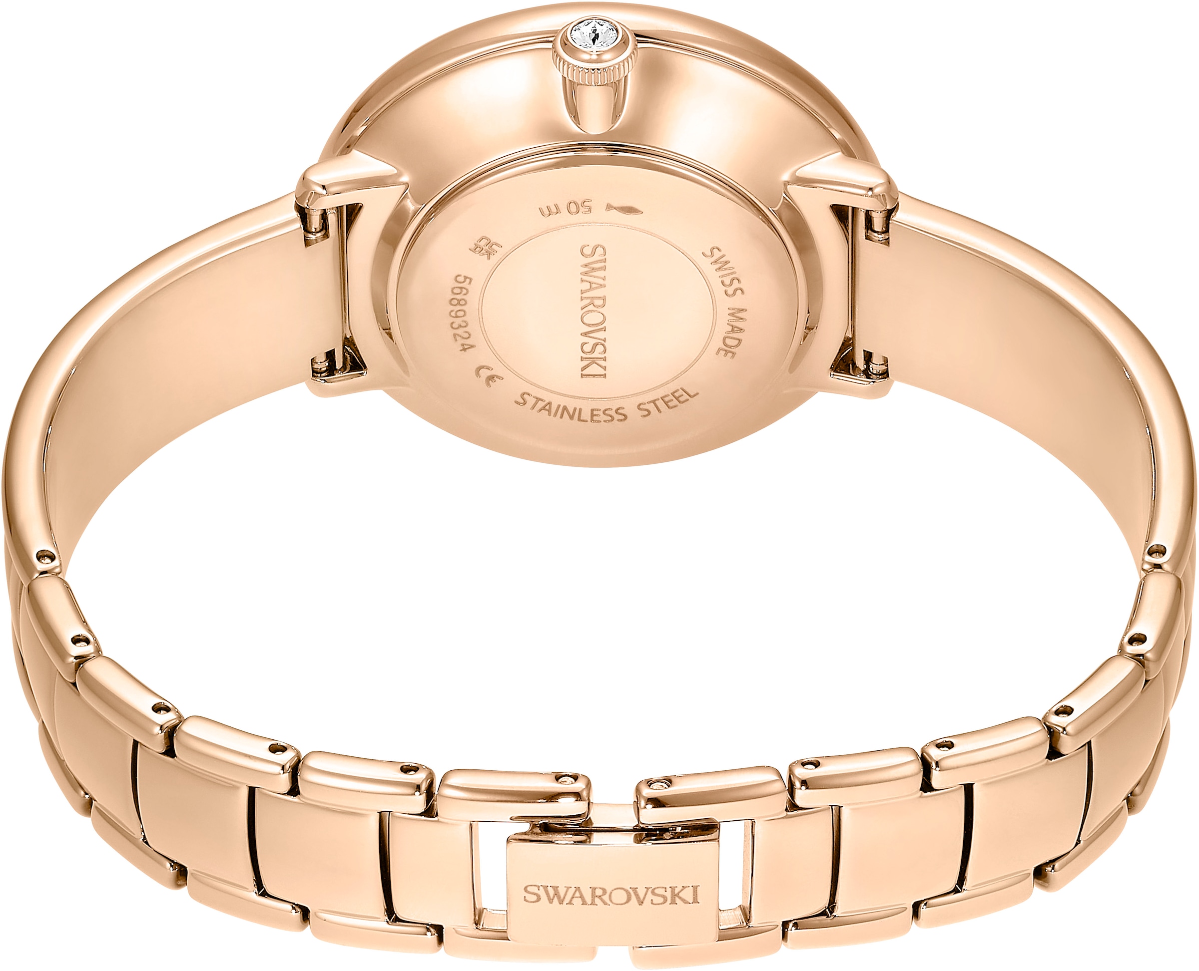 Swarovski Quarzuhr »CRYSTALLINE« Armbanduhr, Damenuhr, Swiss Made, Edelstahlarmband, analog