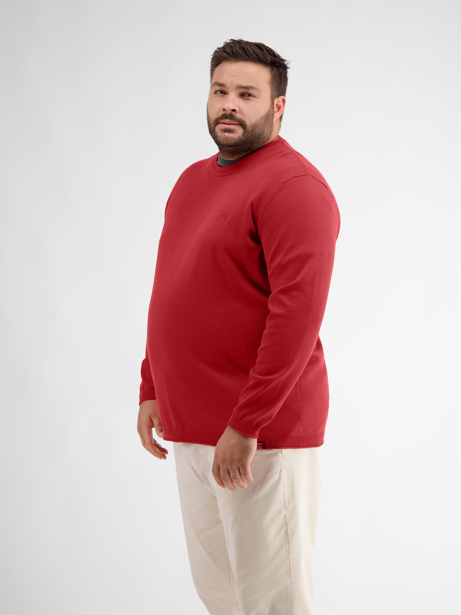 Thumbnail - LERROS Strickpullover "LERROS Flachstrickpullover mit Rundhalsausschnitt"