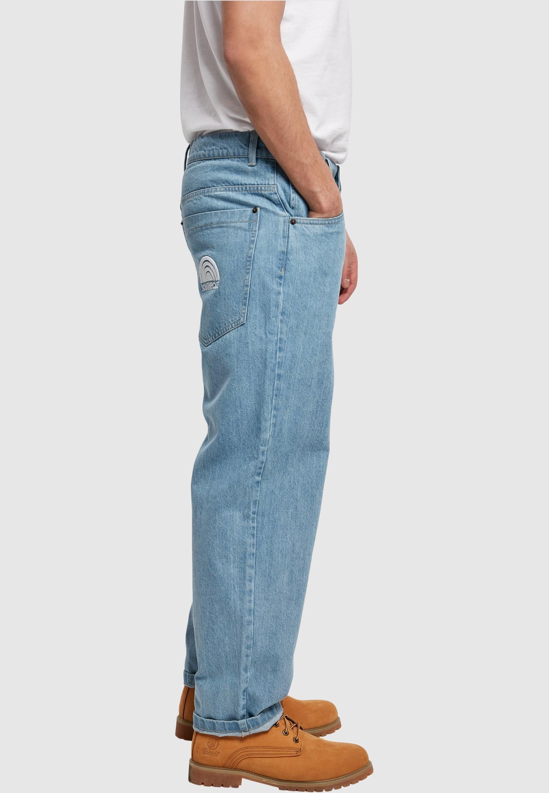Southpole Bequeme Jeans »Southpole Herren Southpole 3D Embroidery Denim«, (1 tlg.)