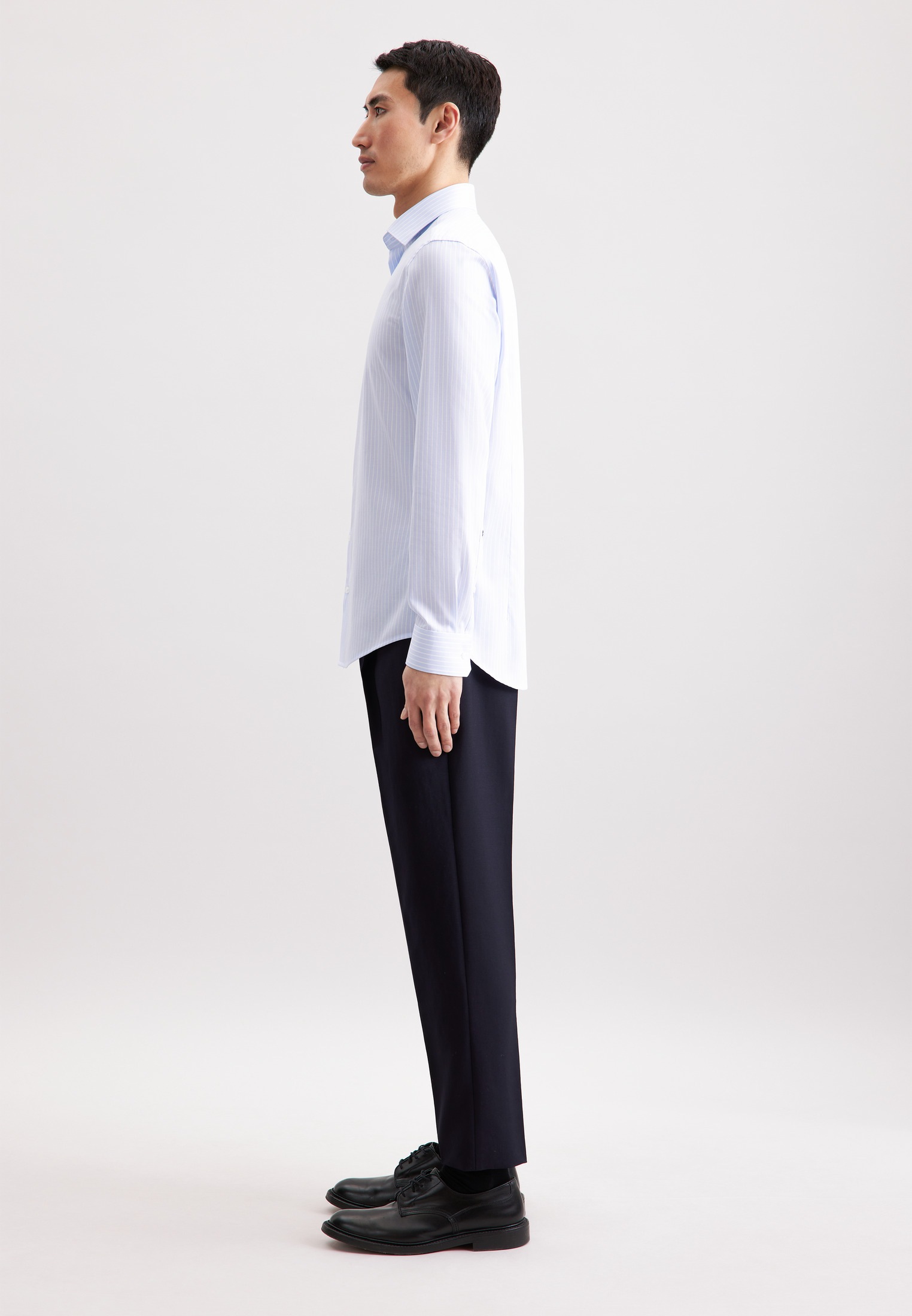 seidensticker Businesshemd »Schwarze Rose« Shaped 1/1 Kentkragen Gestreift