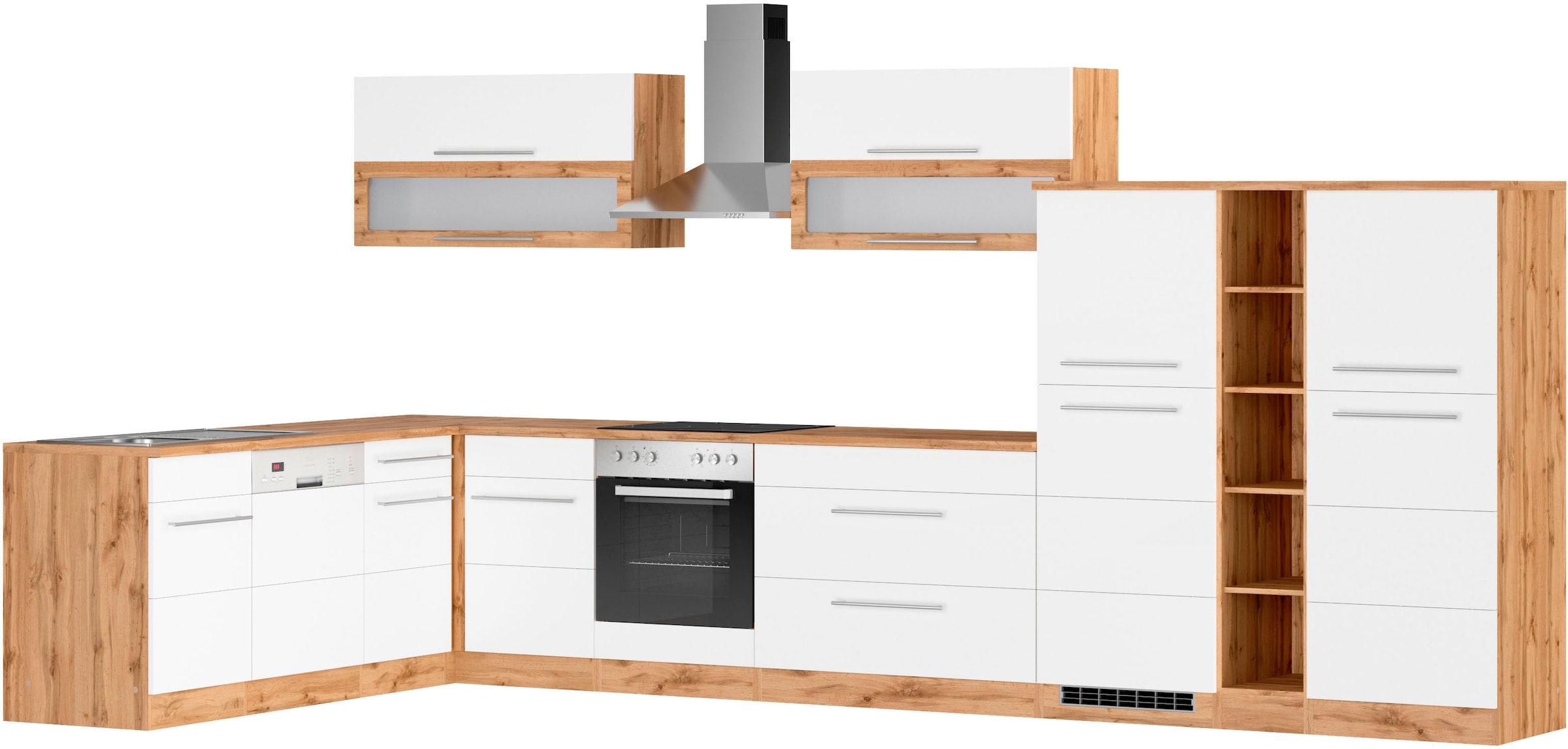 HELD MÖBEL Winkelküche "Wien", Stellbreite 220 x 420 cm, wahlweise mit E-Ge günstig online kaufen