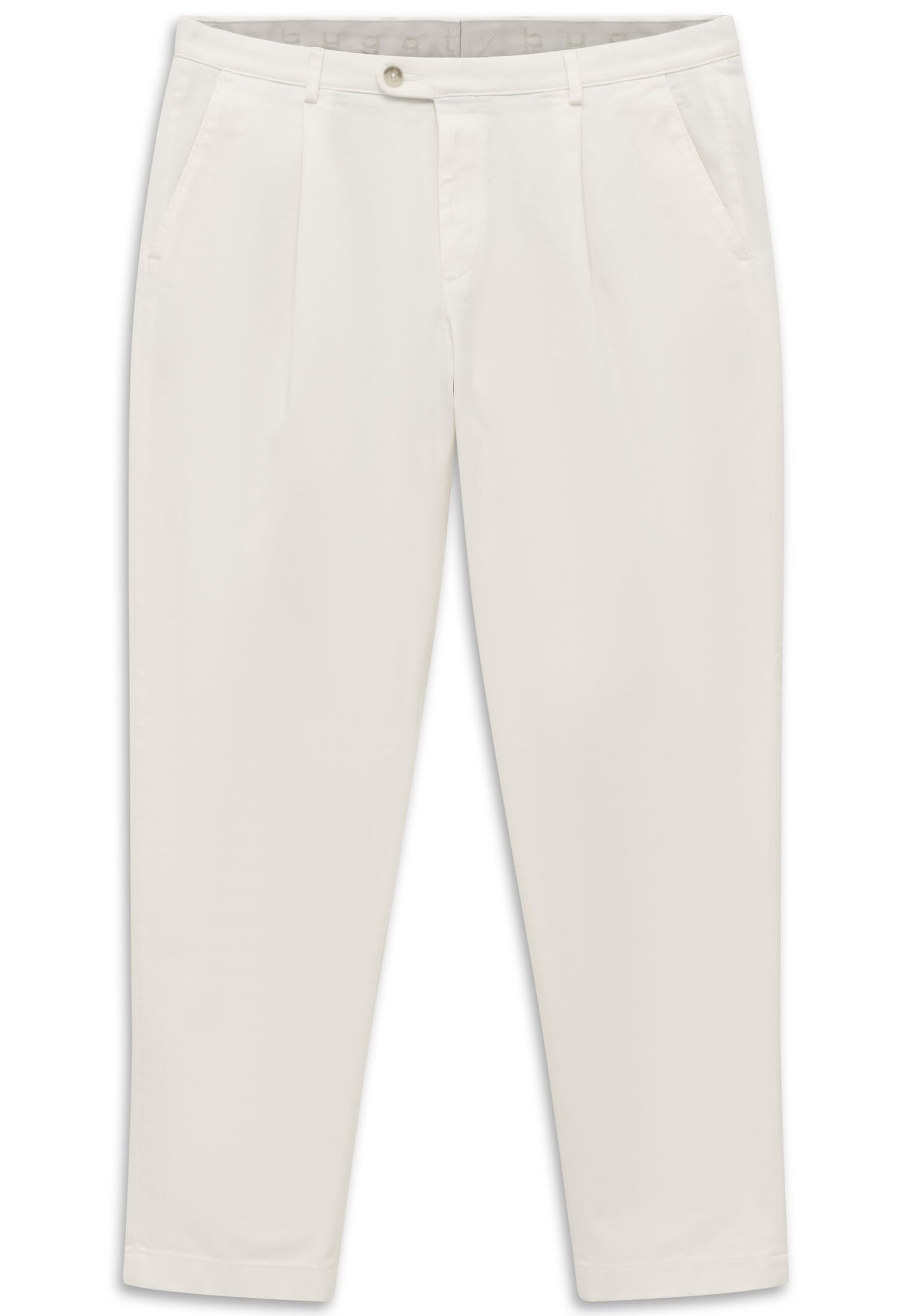 bugatti Bundfaltenhose "Tapered Fit" aus Baumwoll-Stretch günstig online kaufen