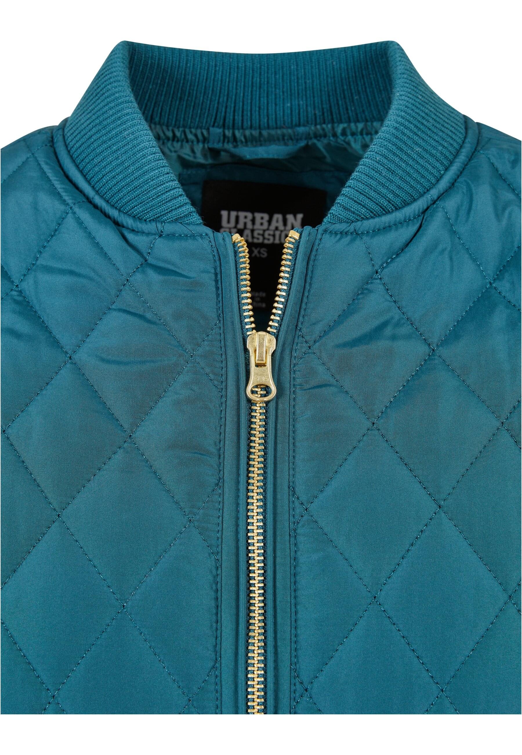 URBAN CLASSICS Allwetterjacke »Urban Classics Damen Ladies Diamond Quilt Nylon Jacket«, (1 St.), ohne Kapuze