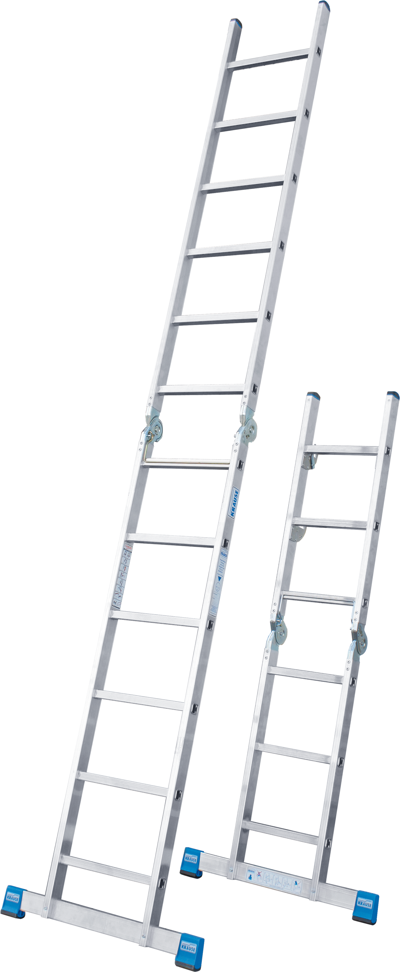 KRAUSE Gelenkleiter »Stabilo«, Combileiter mit 2x3 und 2x6 Sprossen