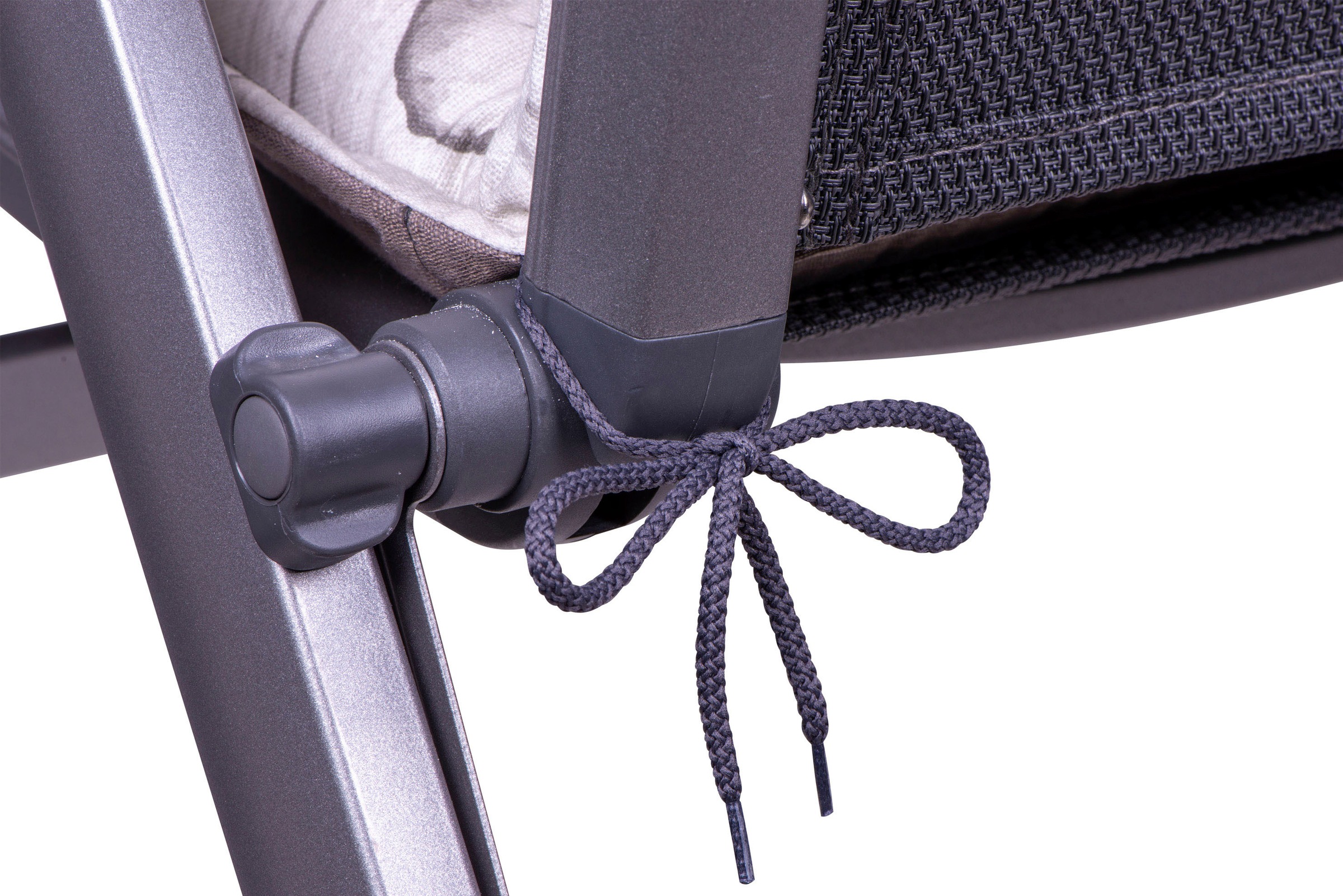 Hochlehnerauflage GO-DE, grau (hellgrau, taupe, stone), B:120cm H:8cm T:50cm, Obermaterial: 100% Baumwolle, Polsterauflagen 3