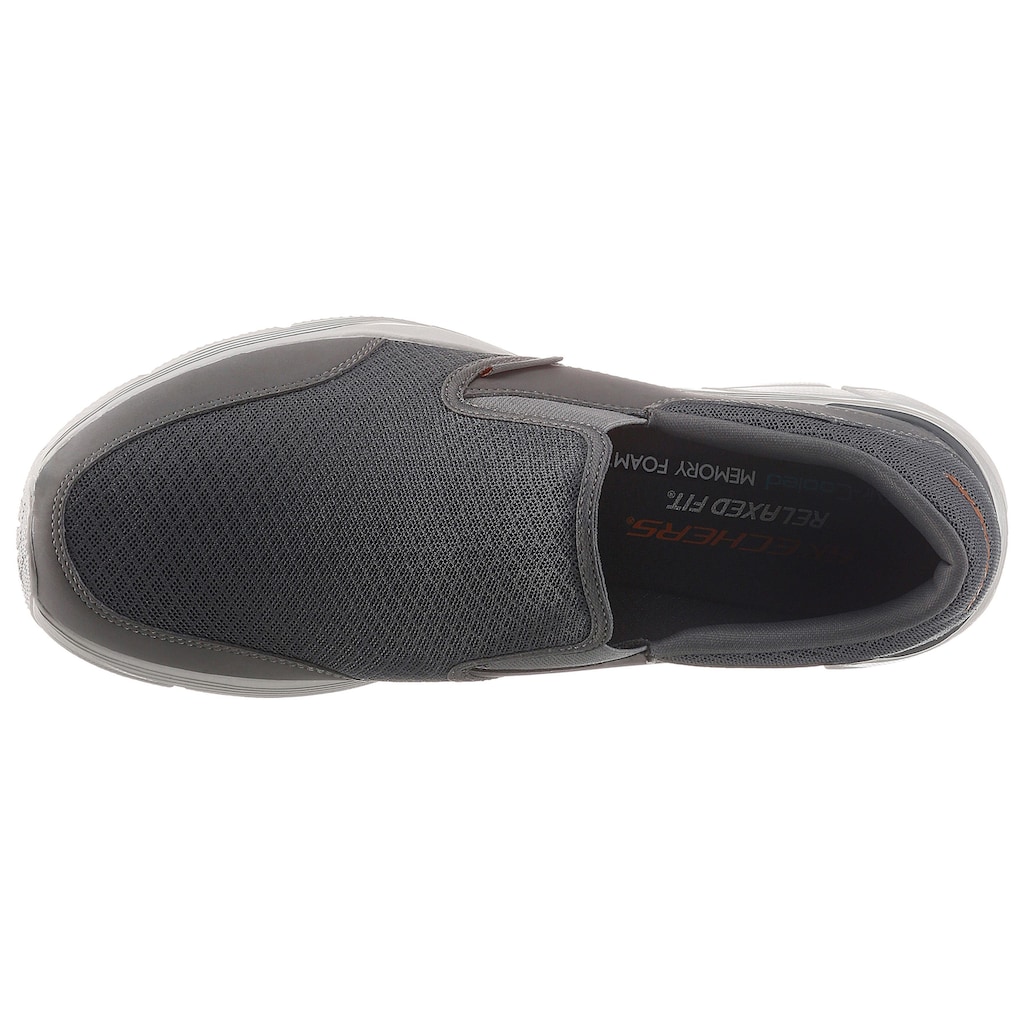 Skechers Slip-On Sneaker »Equalizer 4.0«, Freizeitschuh, Slipper mit Air-Cooled Memory Foam-Ausstattung