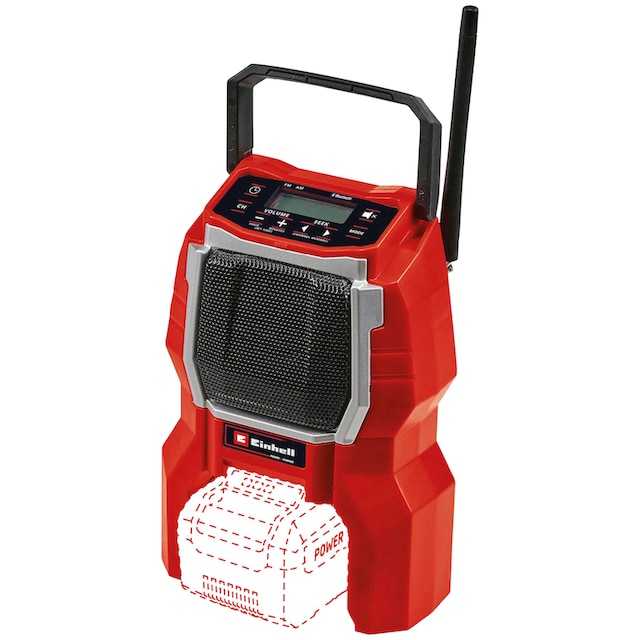 Einhell Baustellenradio »TC-RA 18 Li BT - Solo«, (Bluetooth  FM-Tuner-AM-Tuner), ohne Akku und Ladegerät | BAUR