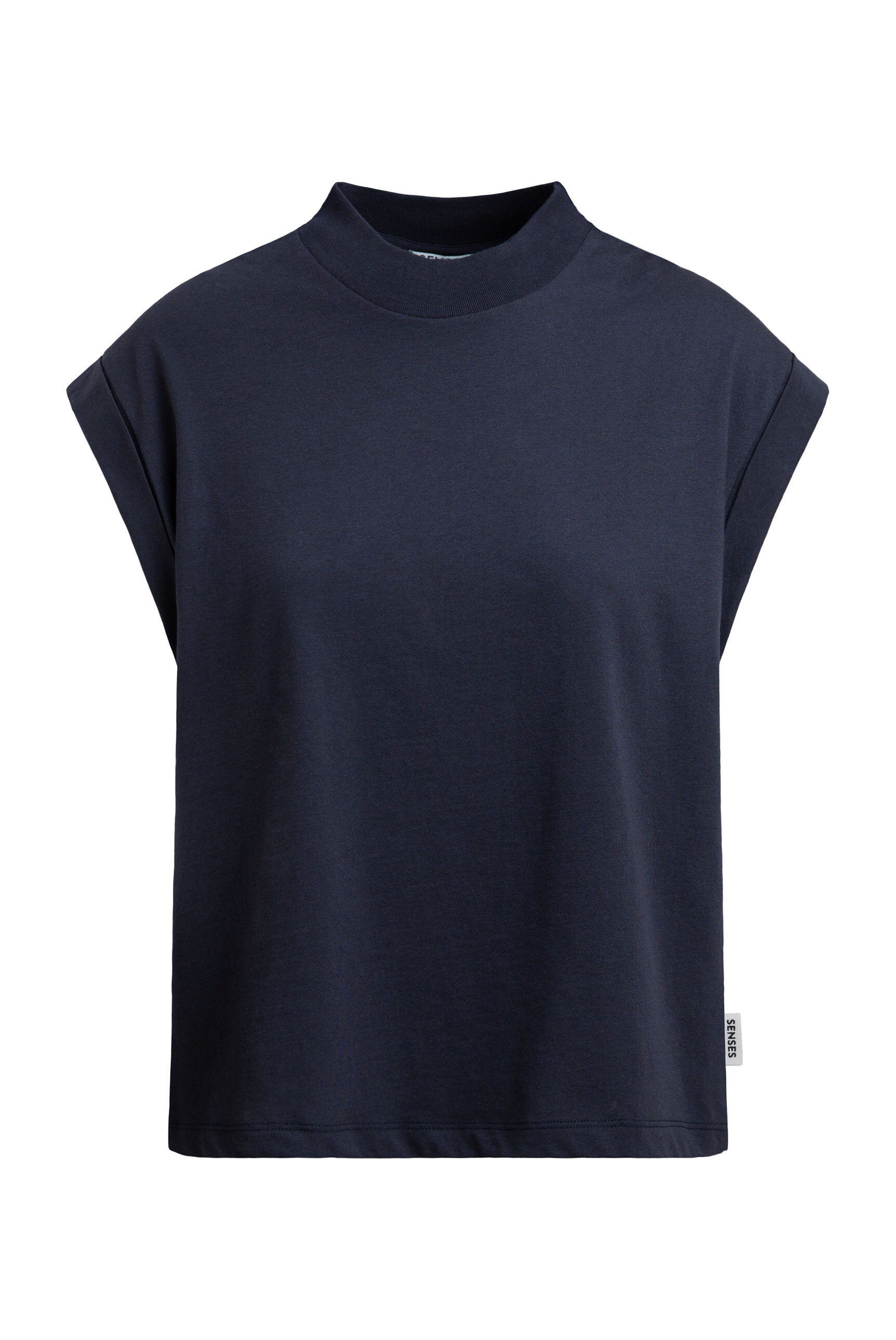 SENSES.THE LABEL Rundhalsshirt mit Turn-Up-Ärmel