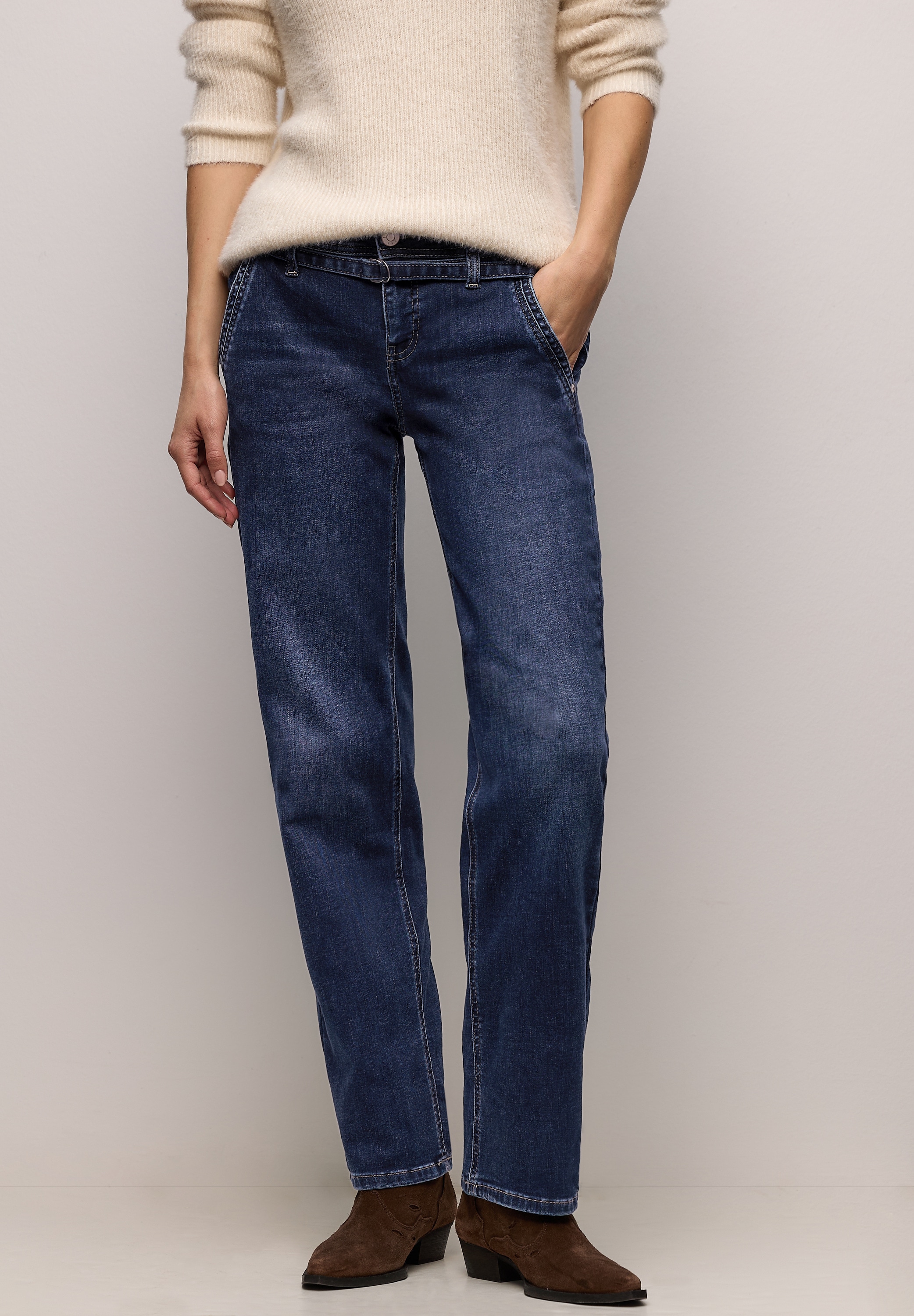 STREET ONE Comfort-fit-Jeans Middle Waist günstig online kaufen