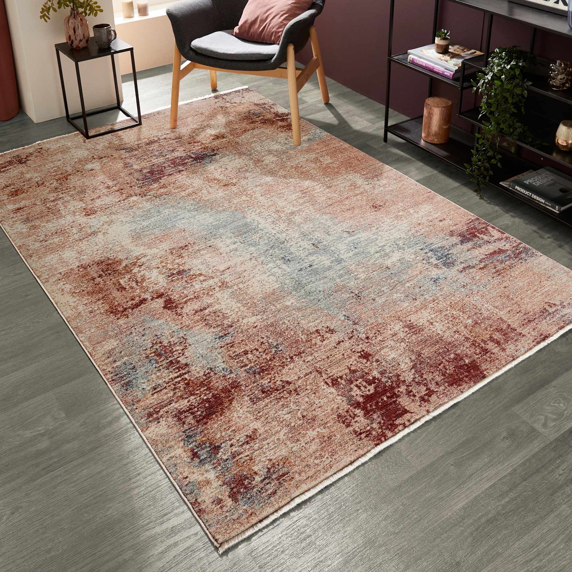 LUXOR living Teppich "Rocco" rechteckig 11 mm Höhe Vintage-Look, verschiedene Designs, mit Fransen, Wohnzimmer